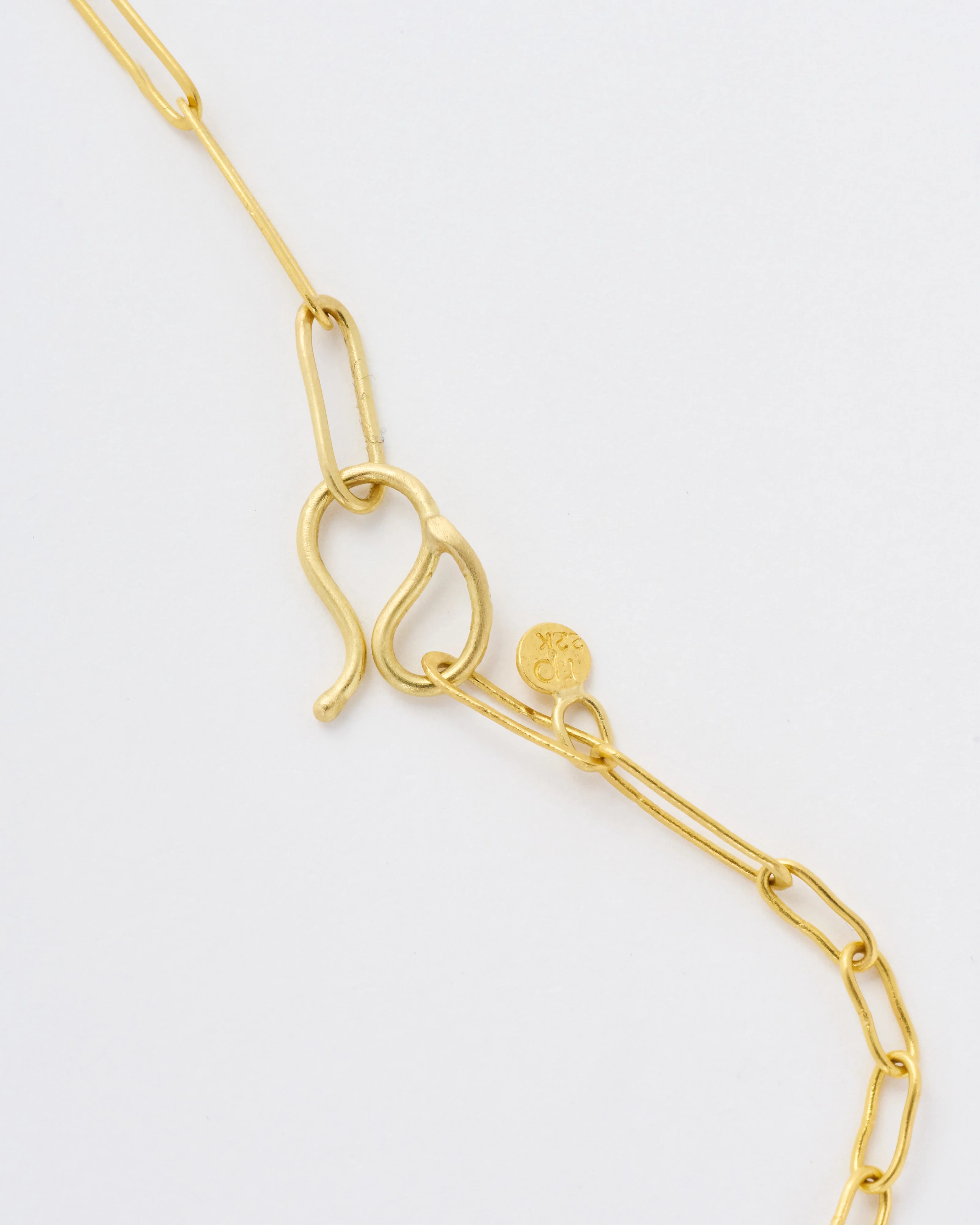 handmade mixed large/small link gold chain - Image 6