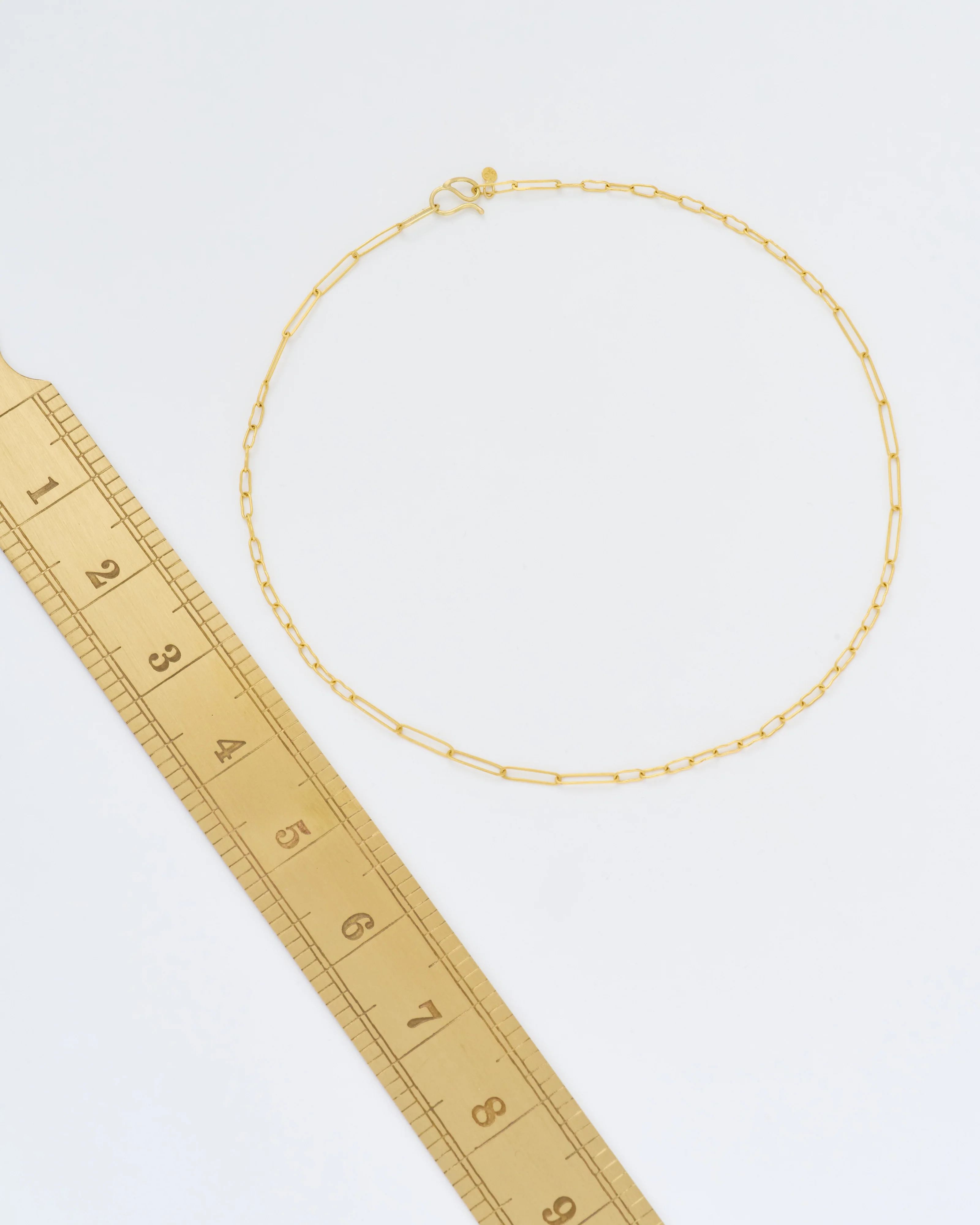handmade mixed large/small link gold chain - Image 7