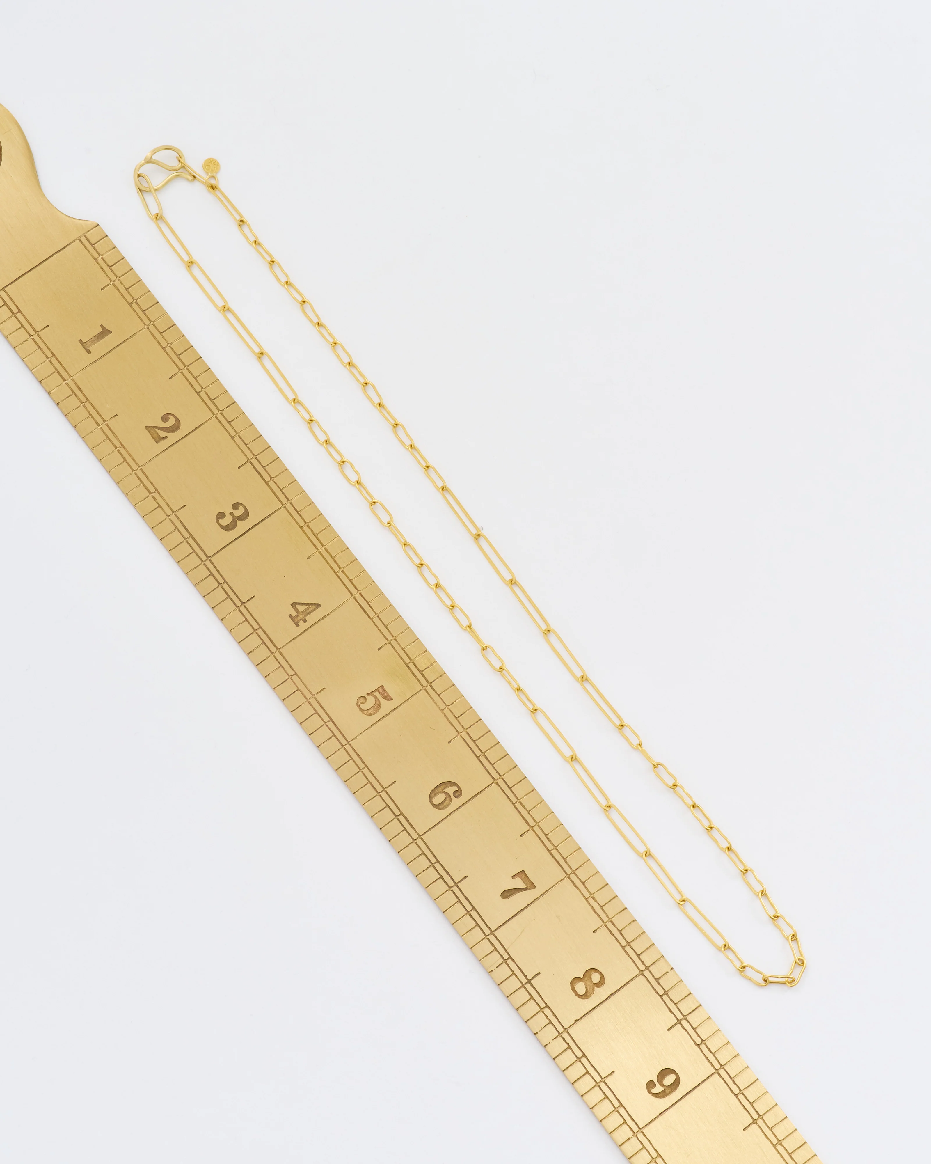 handmade mixed large/small link gold chain - Image 8