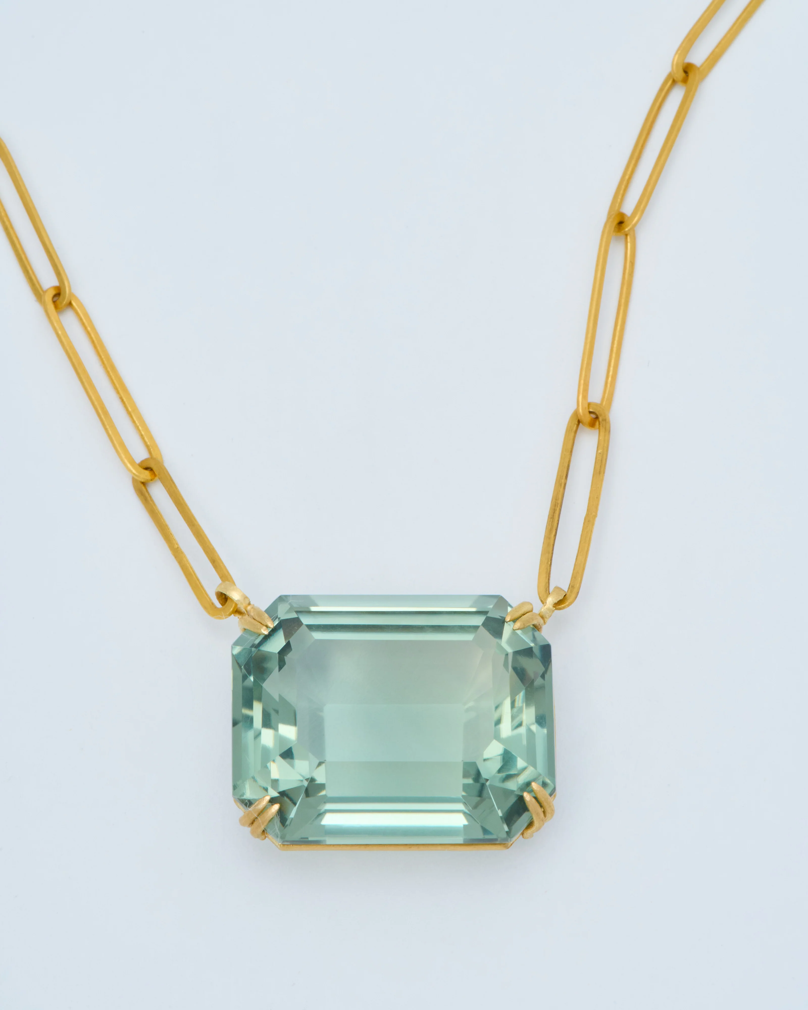 large green amethyst pendant necklace - Image 5