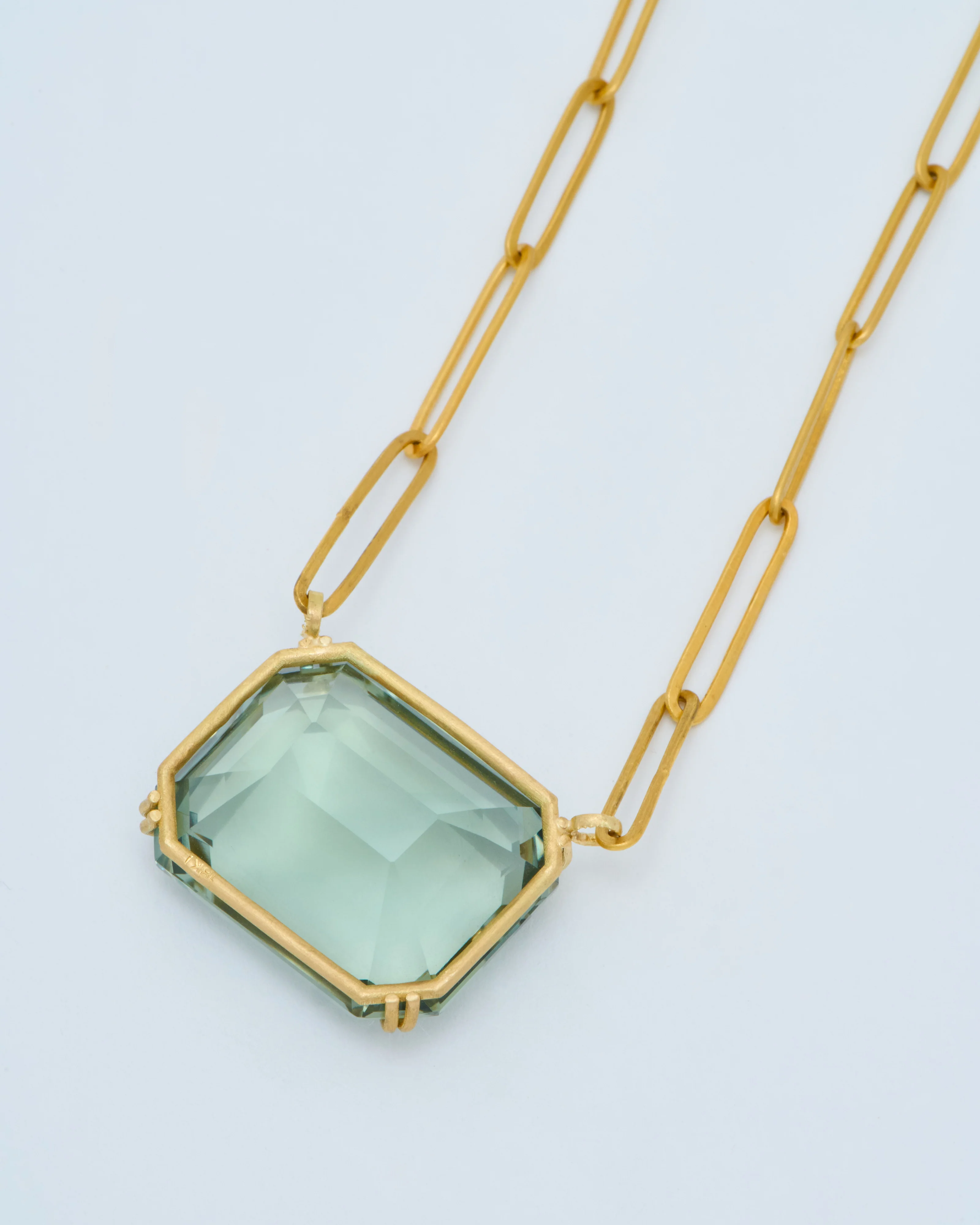 large green amethyst pendant necklace - Image 6