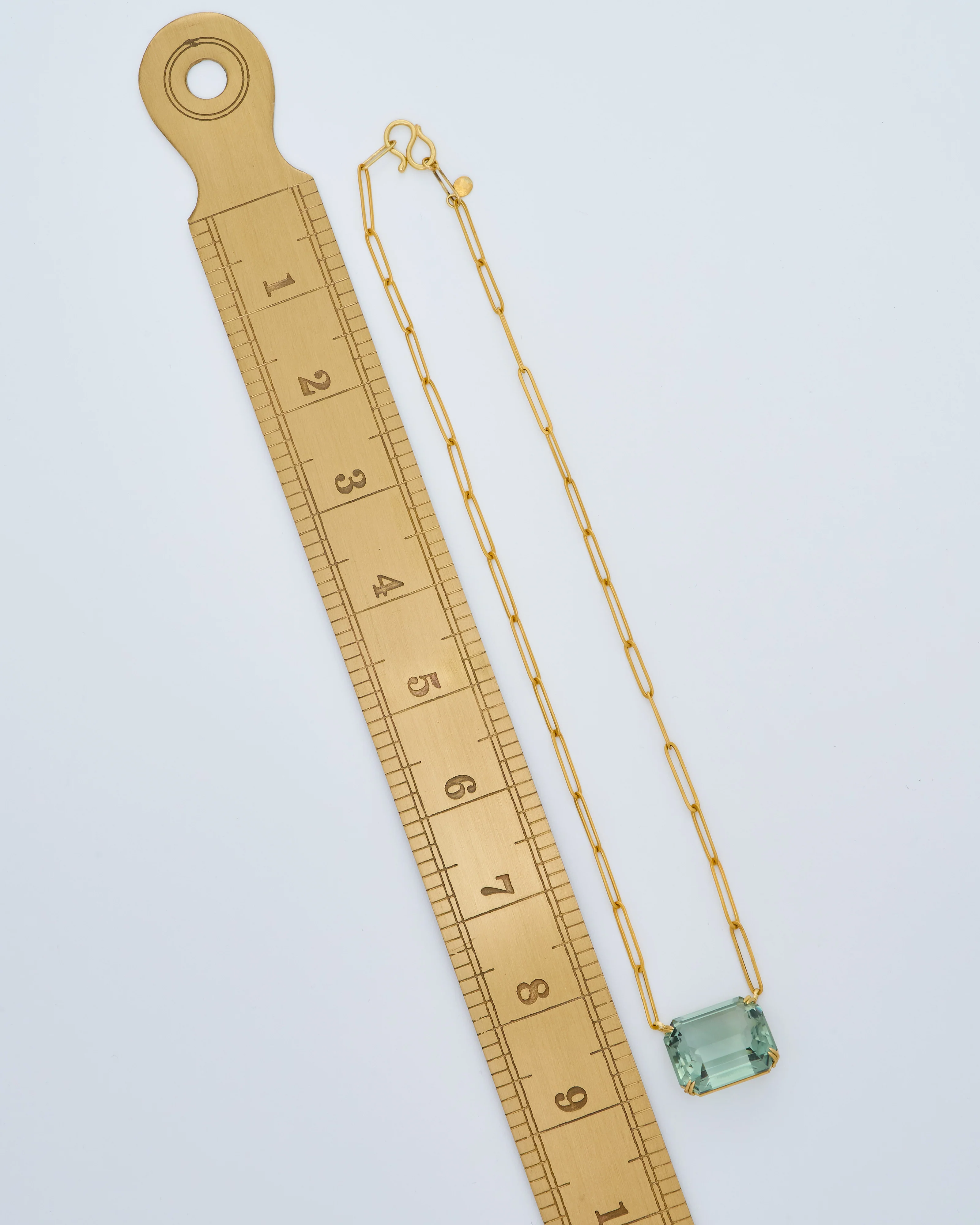 large green amethyst pendant necklace - Image 8