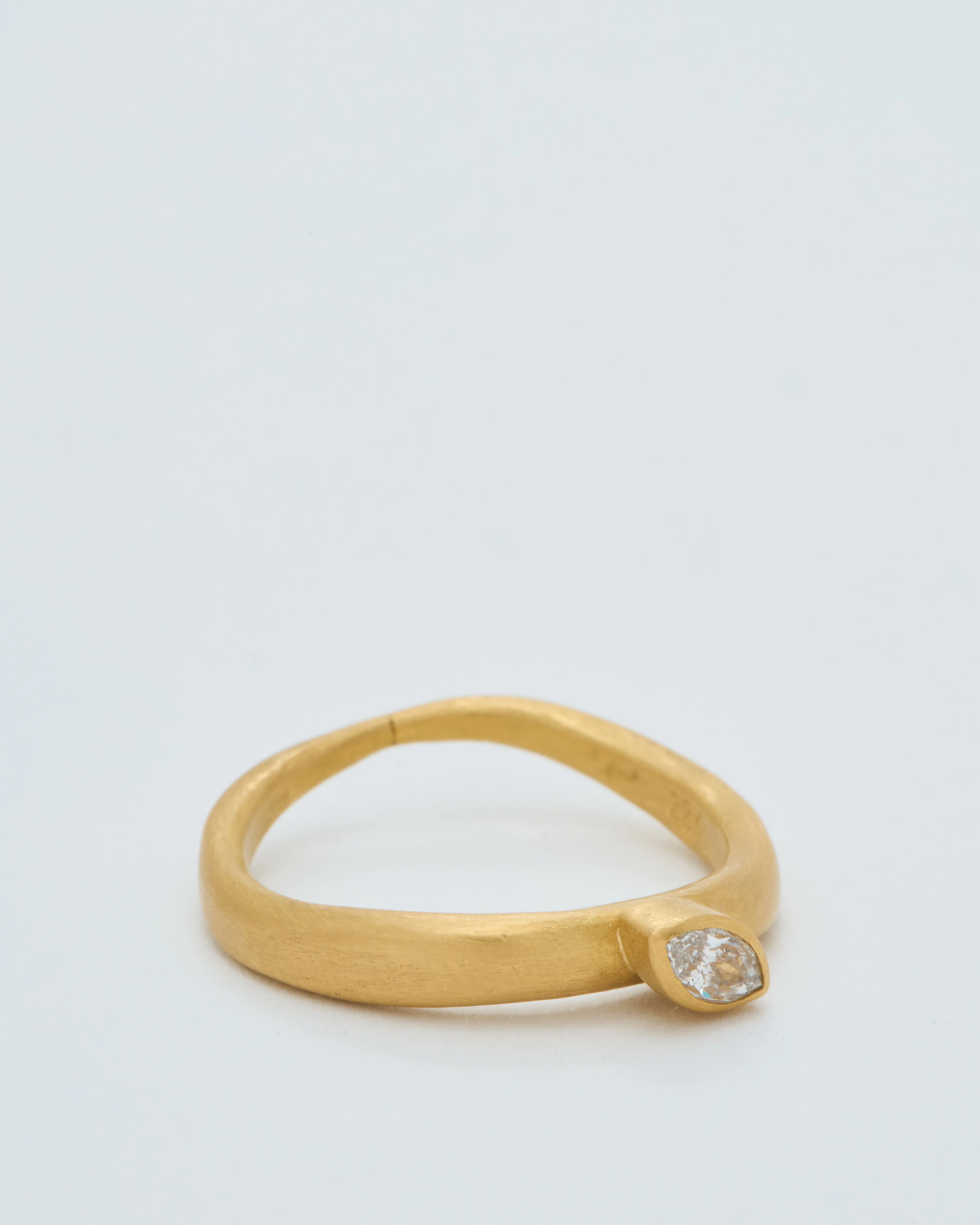 marquis diamond wave ring 5x2mm - Image 2