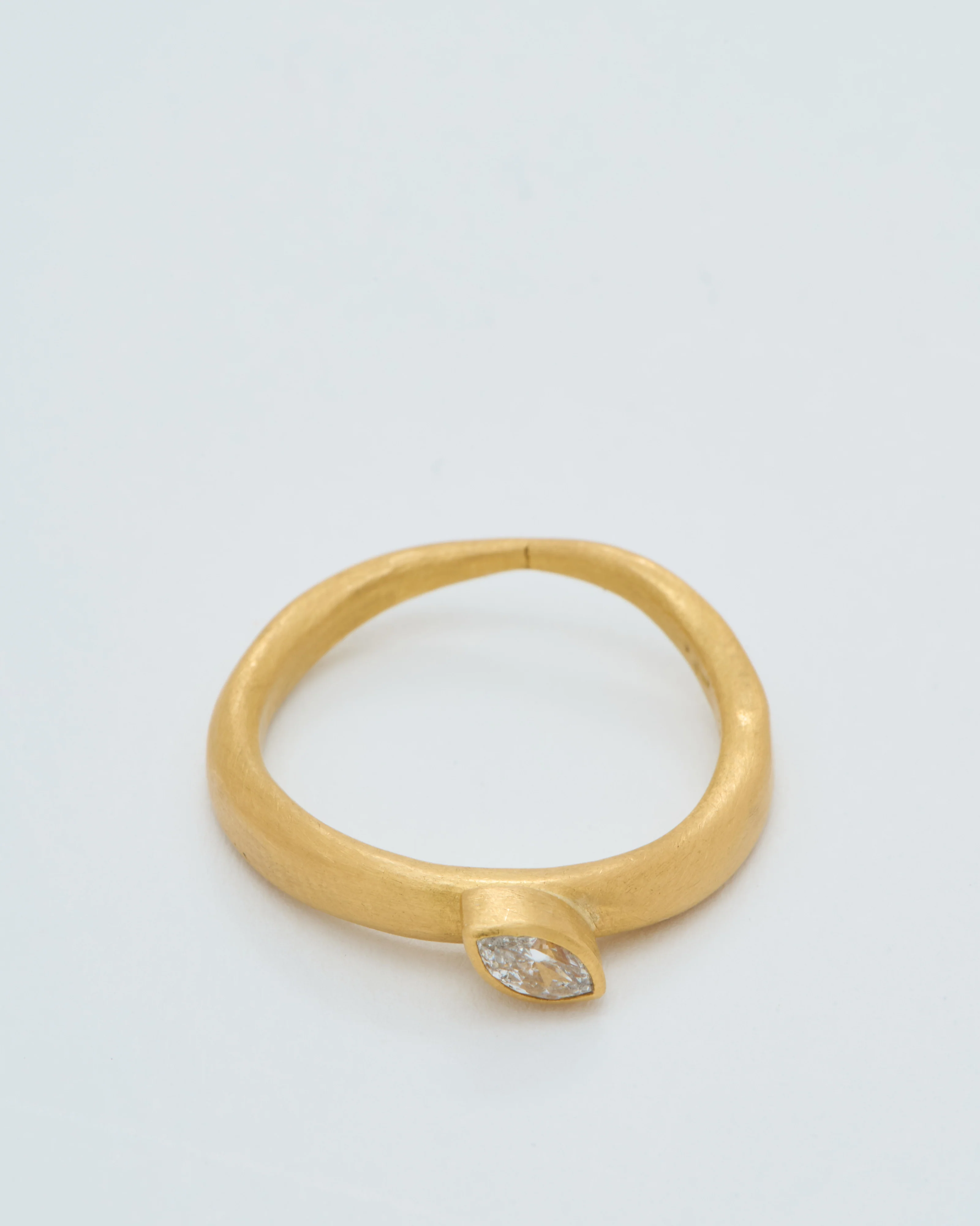 marquis diamond wave ring 5x2mm - Image 4