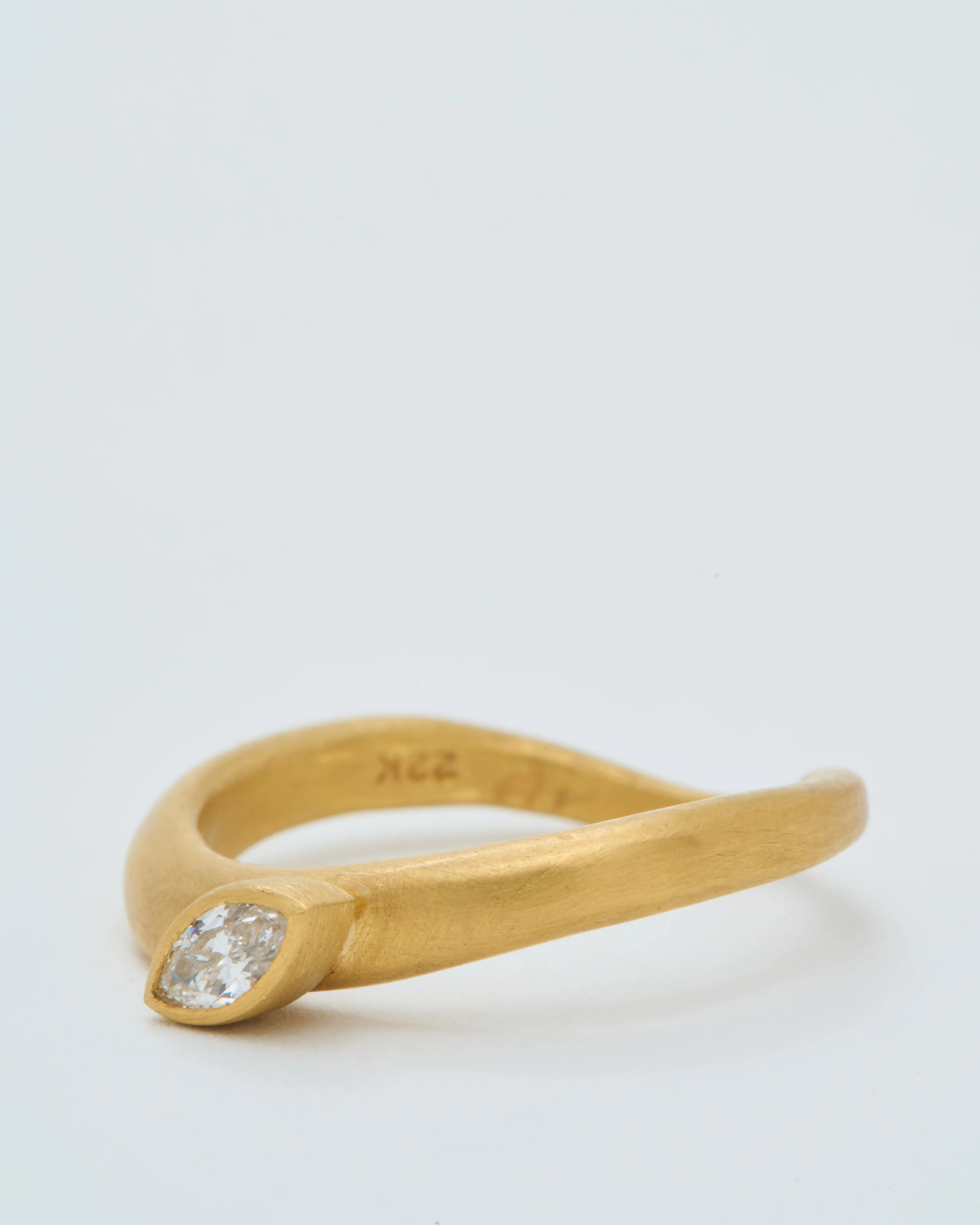 marquis diamond wave ring 6x3mm - Image 6
