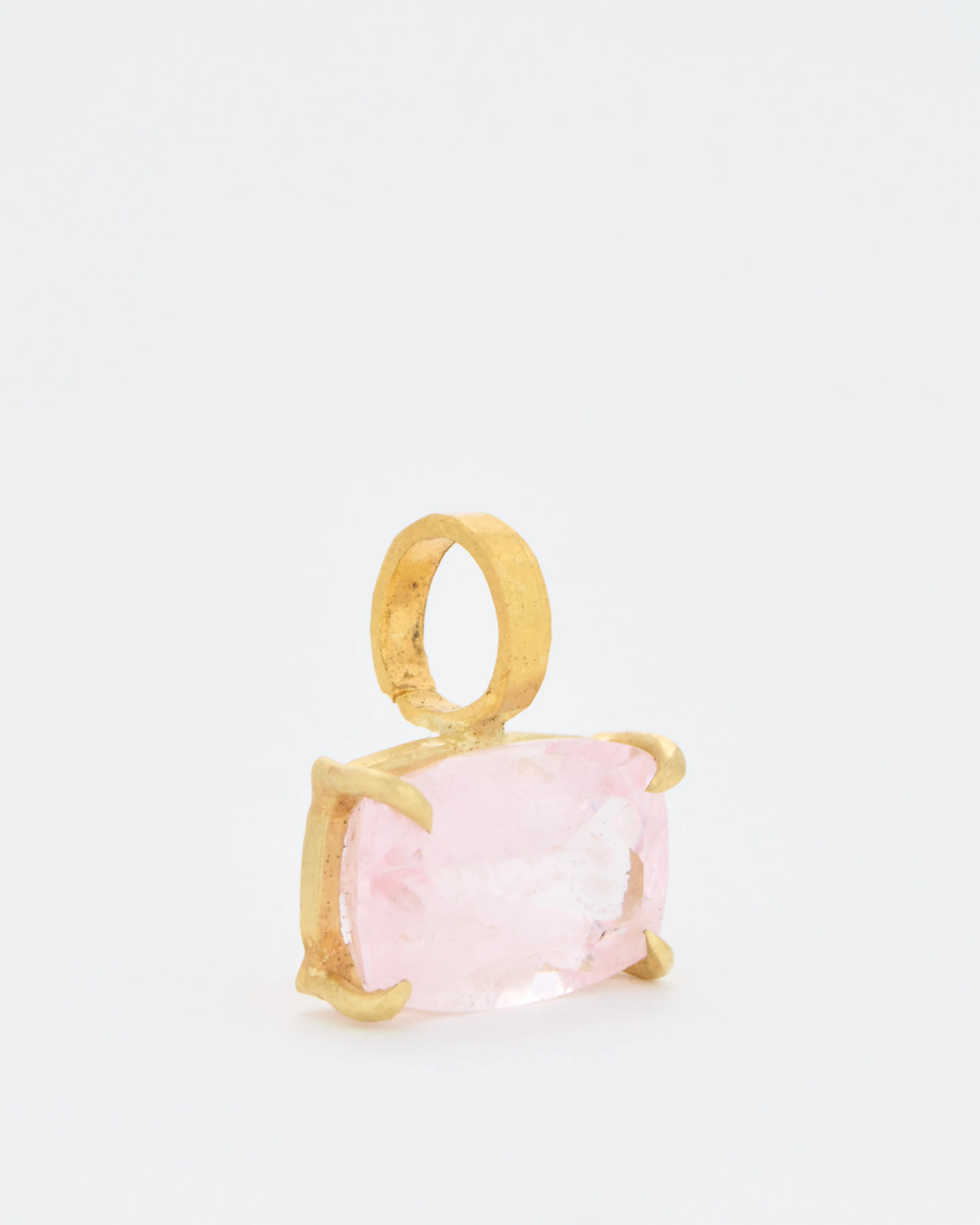 morganite cushion cut pendant - Image 3
