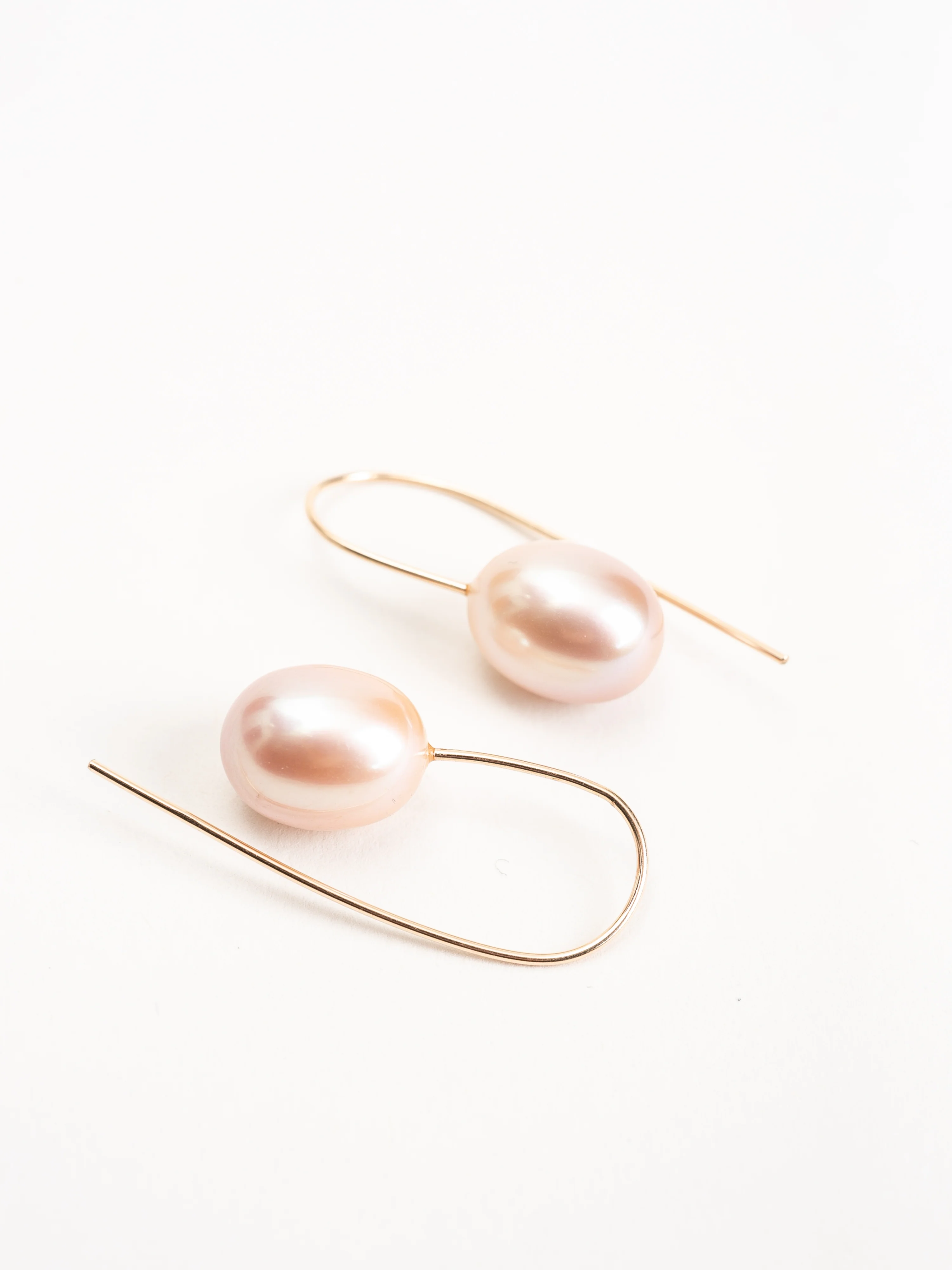 mother of pearl small drop earrings