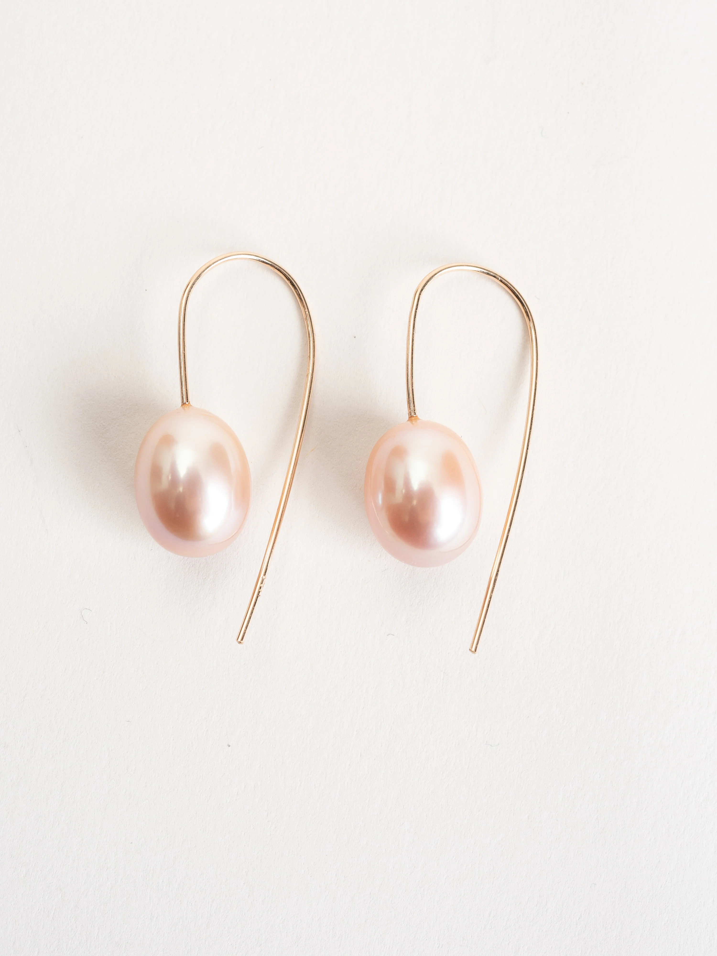 mother of pearl small drop earrings - Image 5