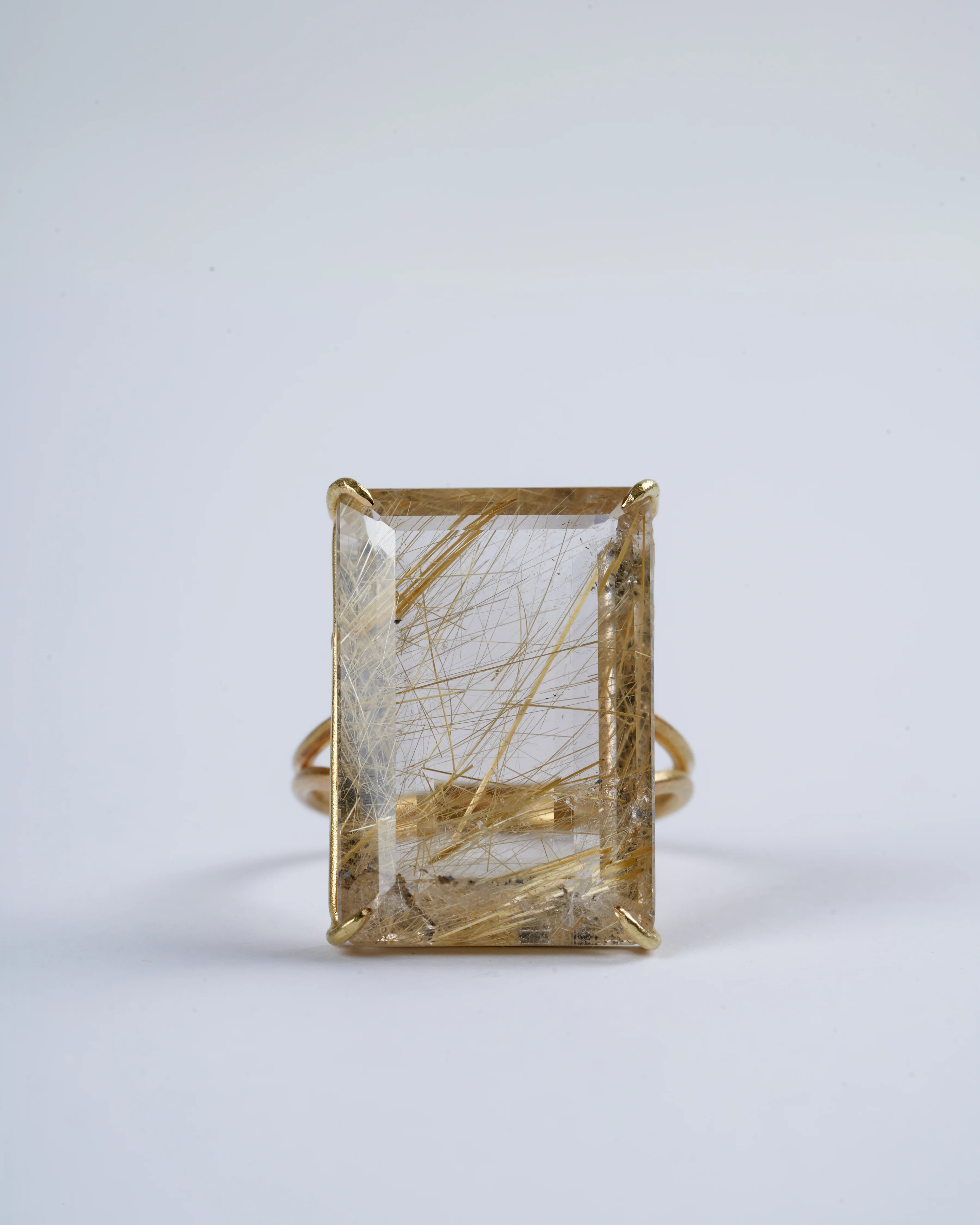 one of a kind rutile quartz cocktail ring - Image 4