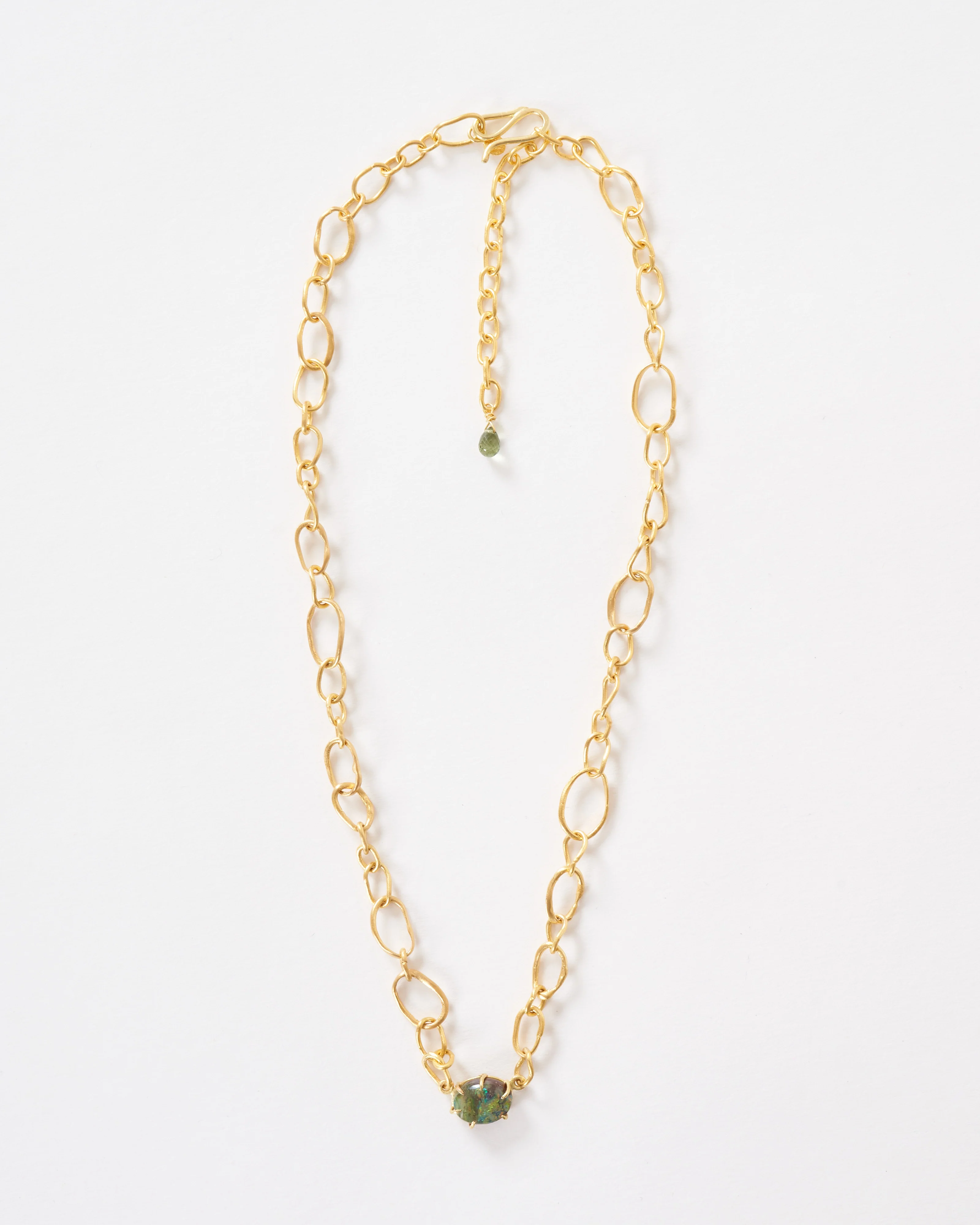 opal mixed link chain necklace - Image 4