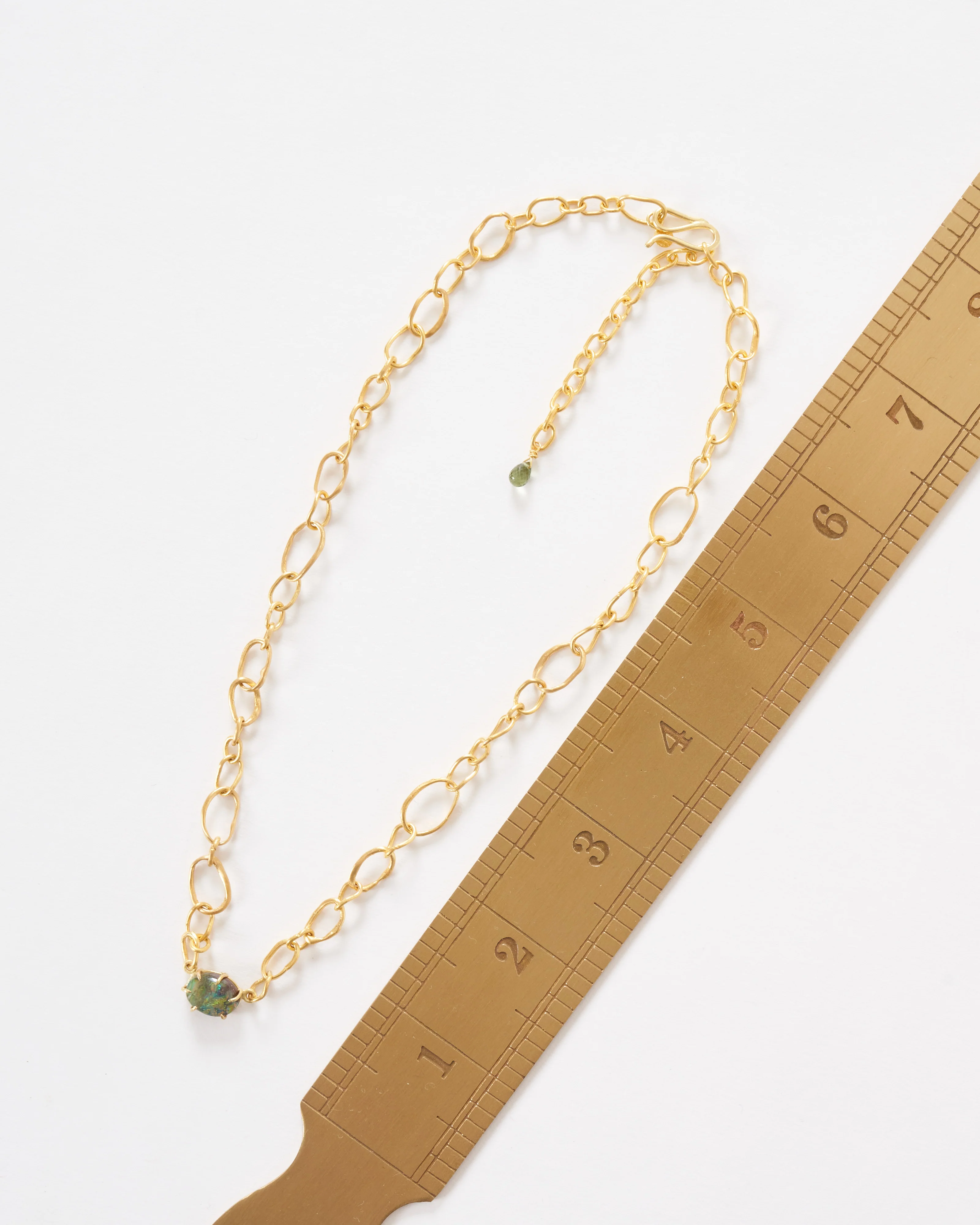 opal mixed link chain necklace - Image 6