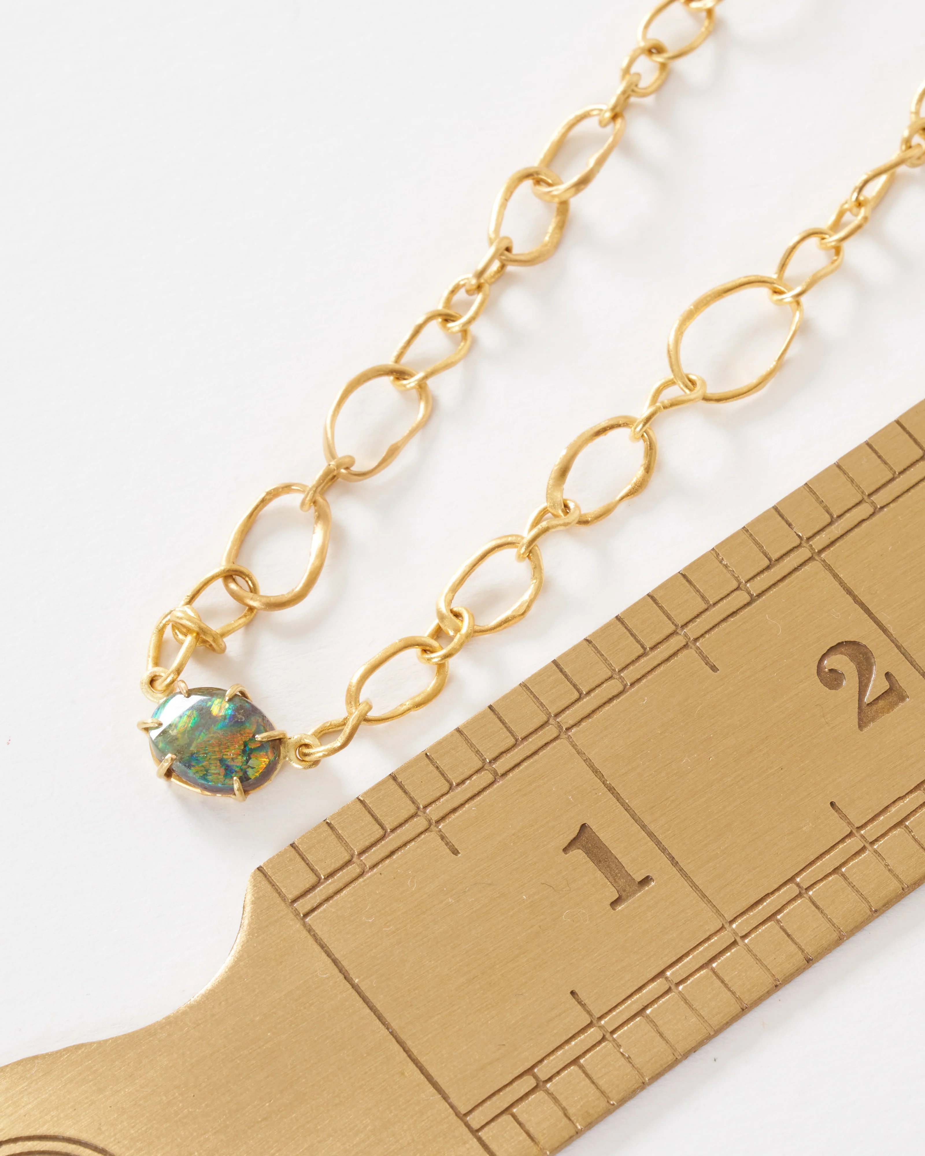 opal mixed link chain necklace - Image 7