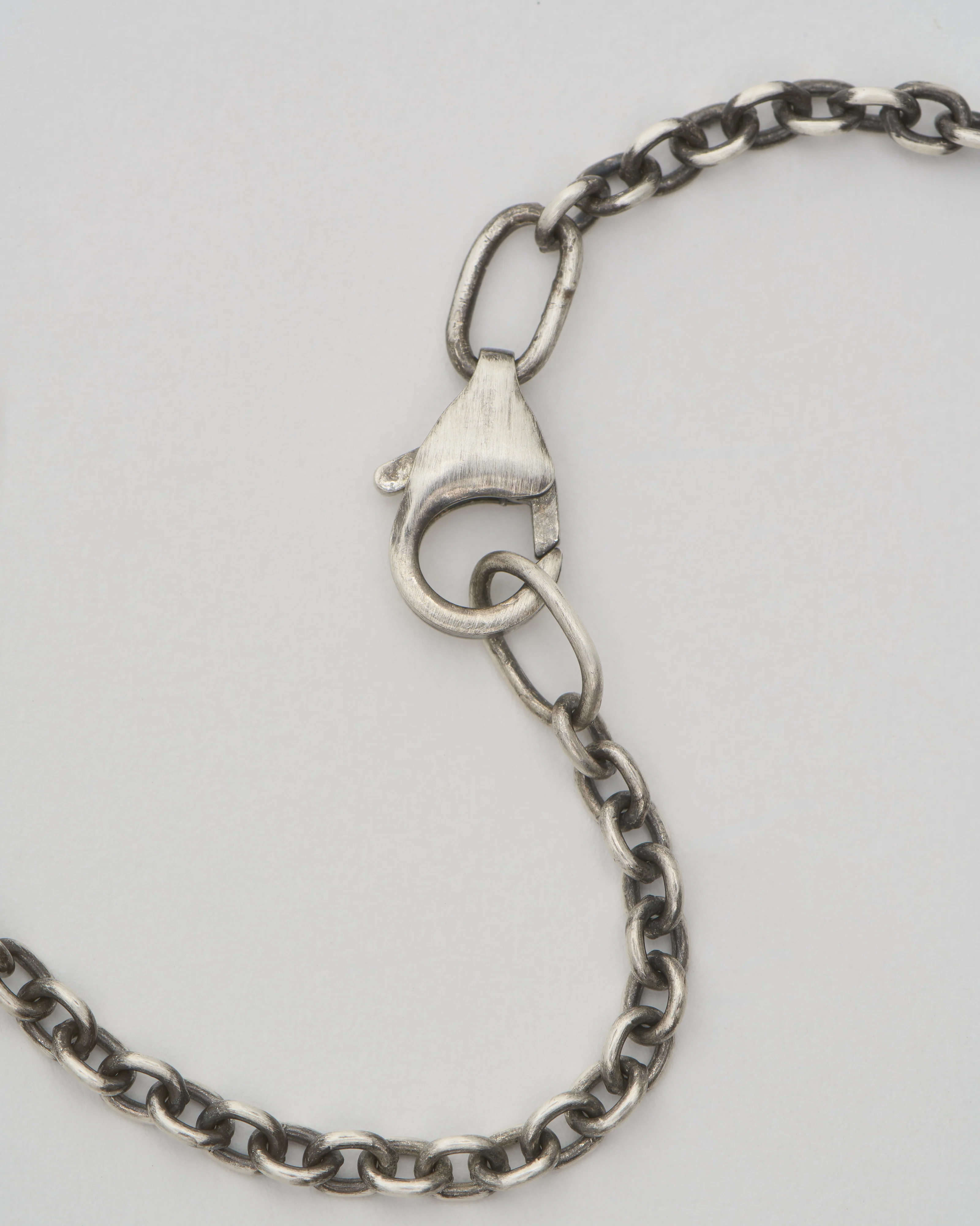 oxidized sterling silver 3mm chain - Image 3