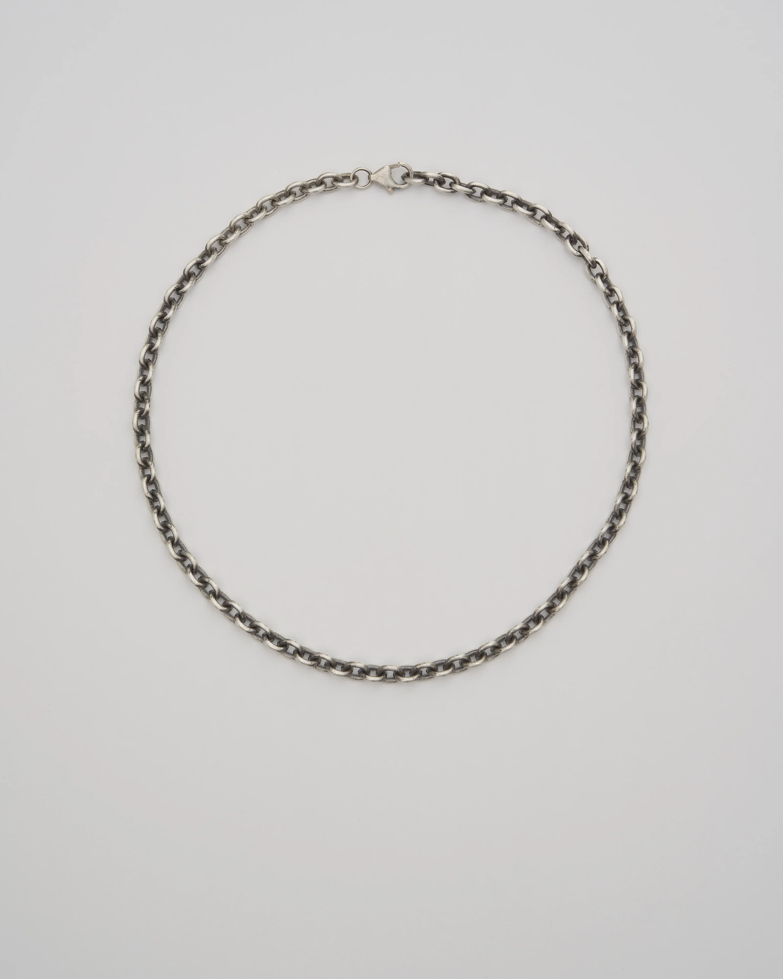 oxidized sterling silver 5.5mm chain - Image 4