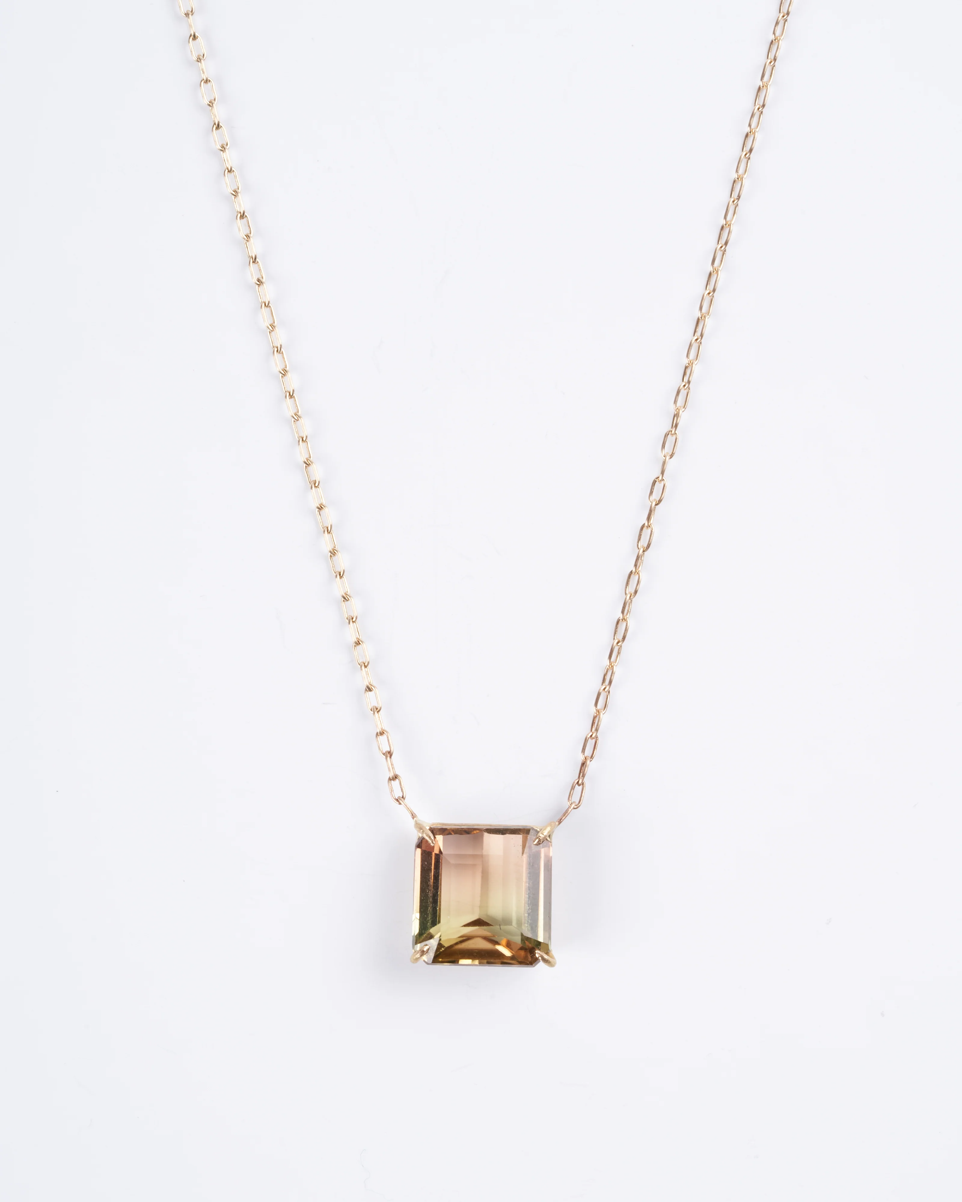 peach tourmaline square mini gem - Image 4