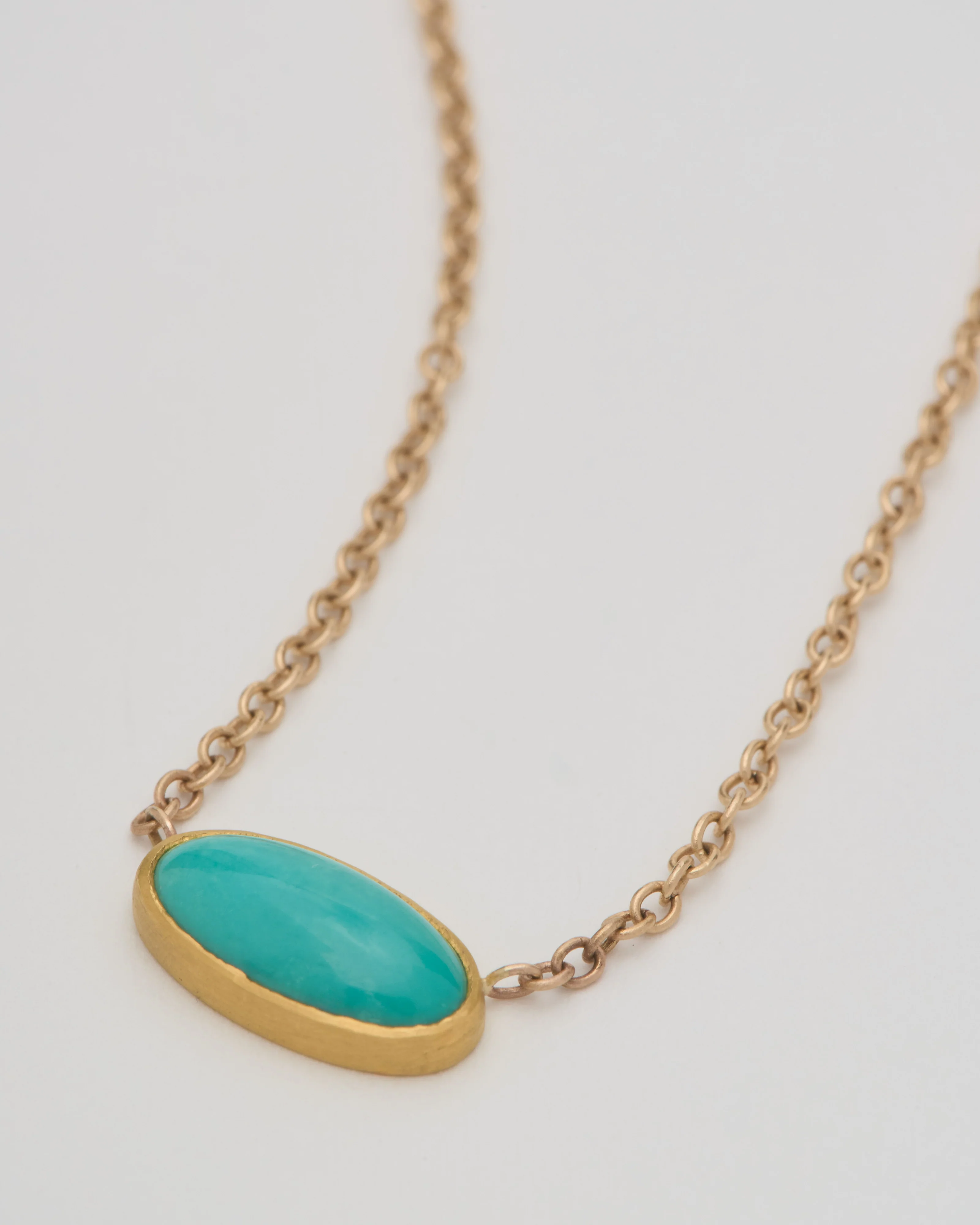 persian turquoise oval pendant necklace - Image 2