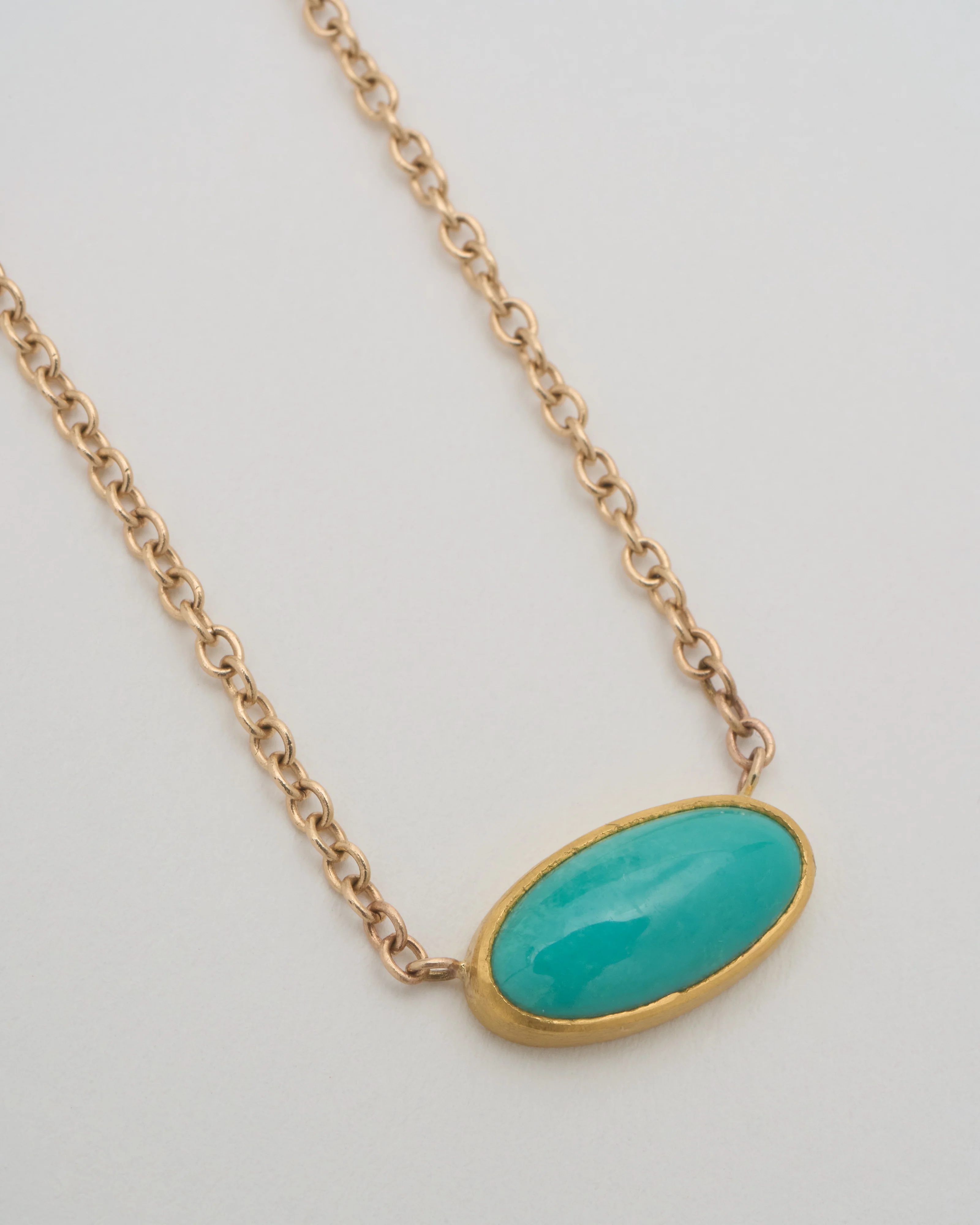 persian turquoise oval pendant necklace - Image 3