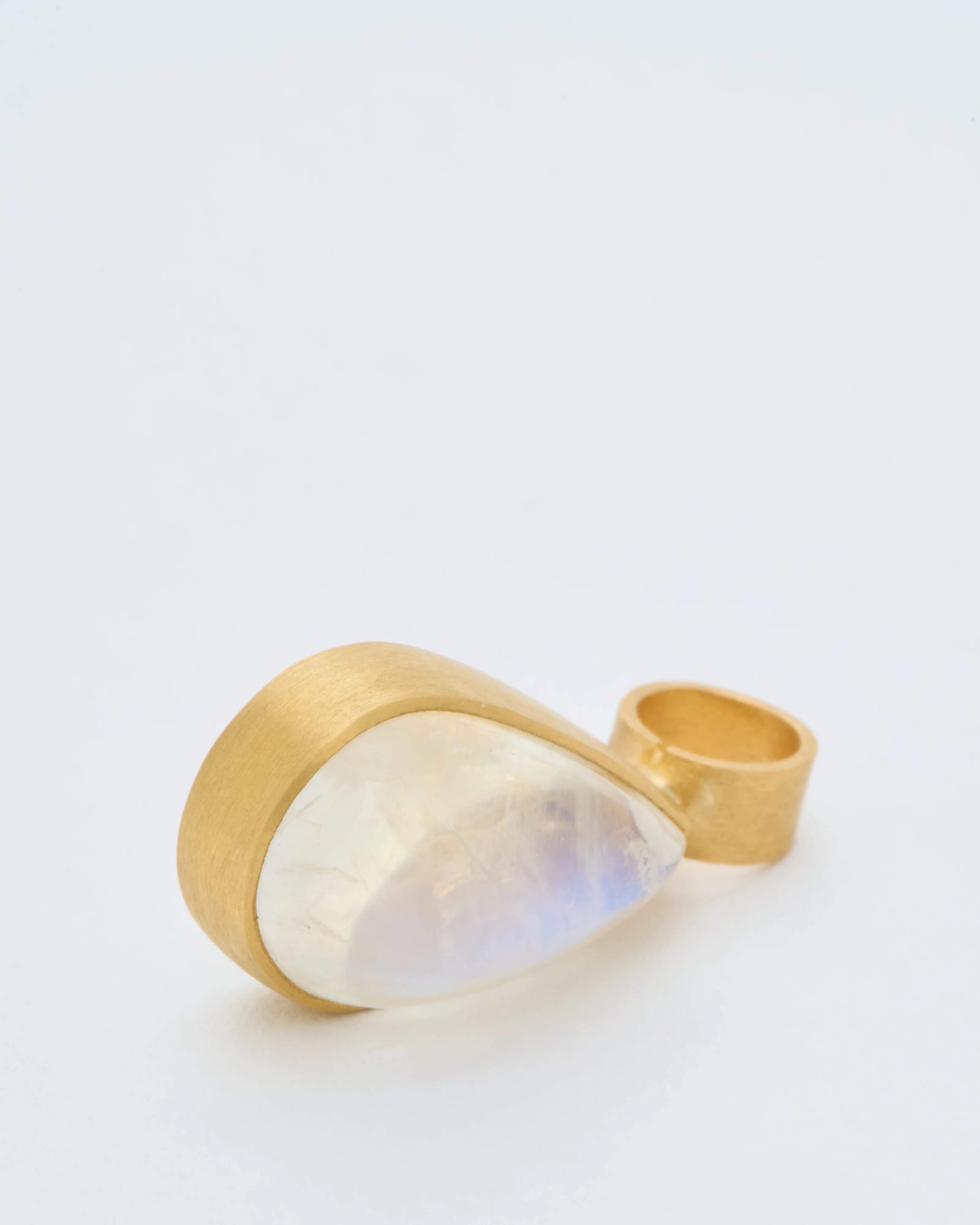 rainbow moonstone teardrop pendant - Image 7