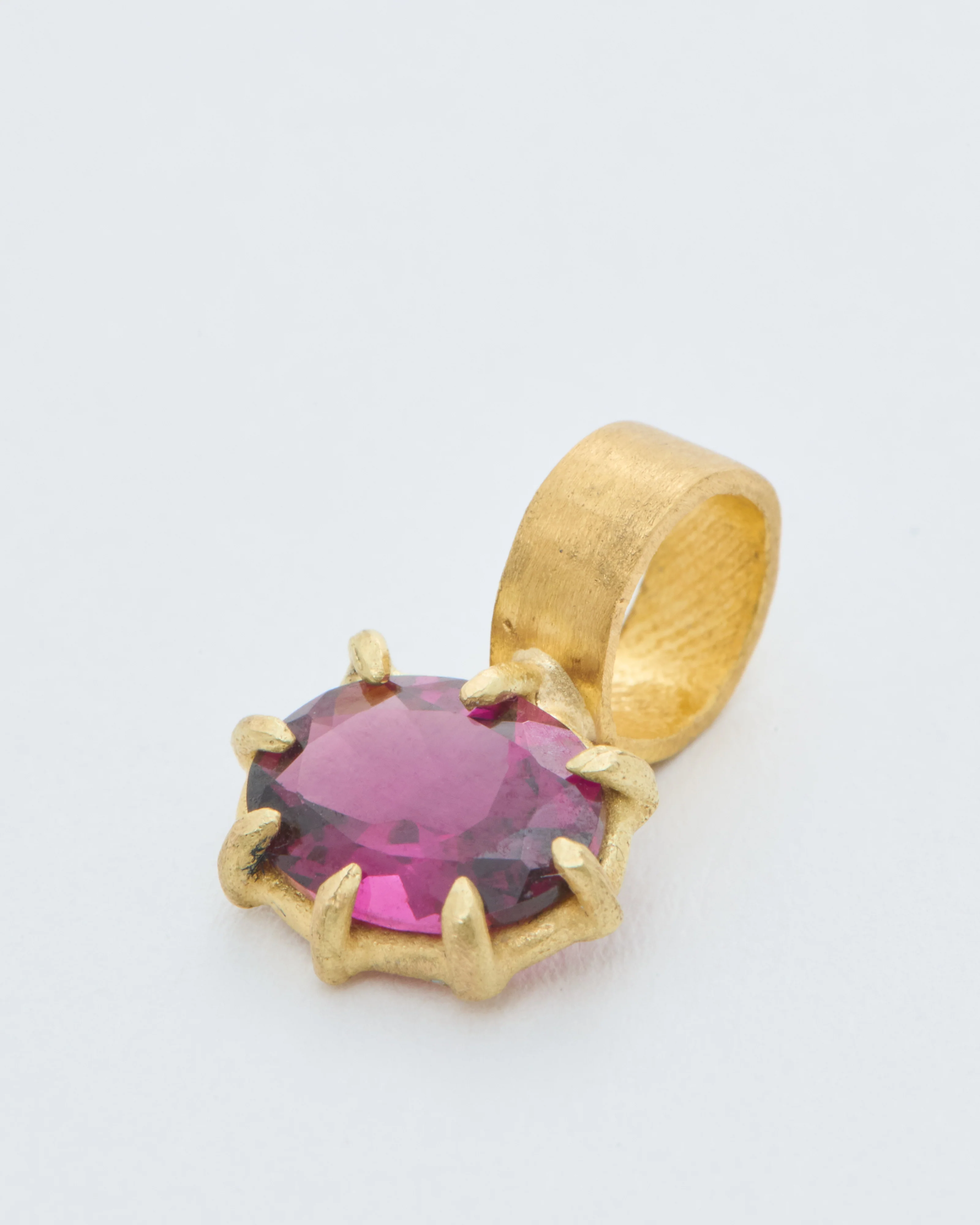 rhodolite garnet mini gem pendant - Image 5