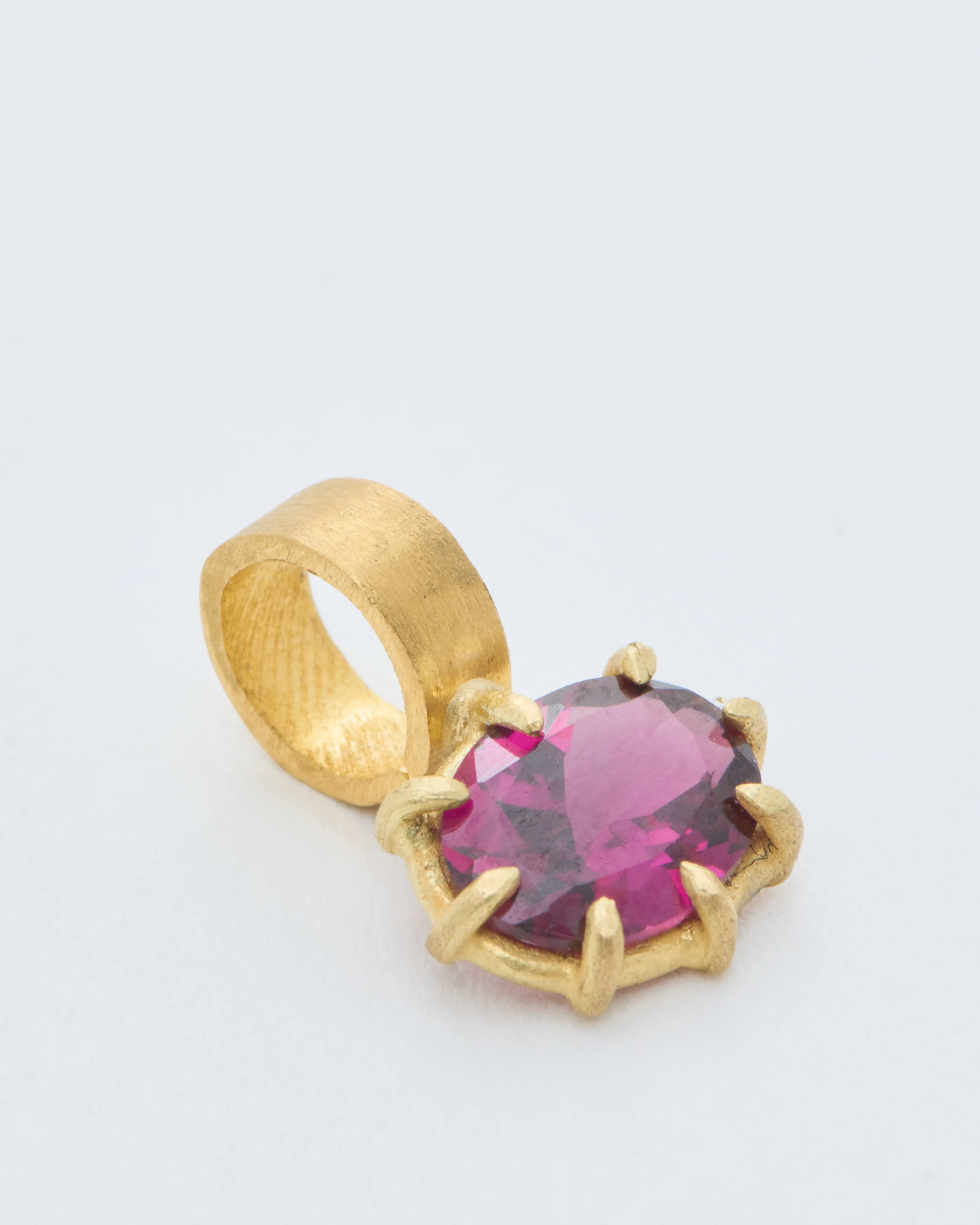 rhodolite garnet mini gem pendant - Image 6