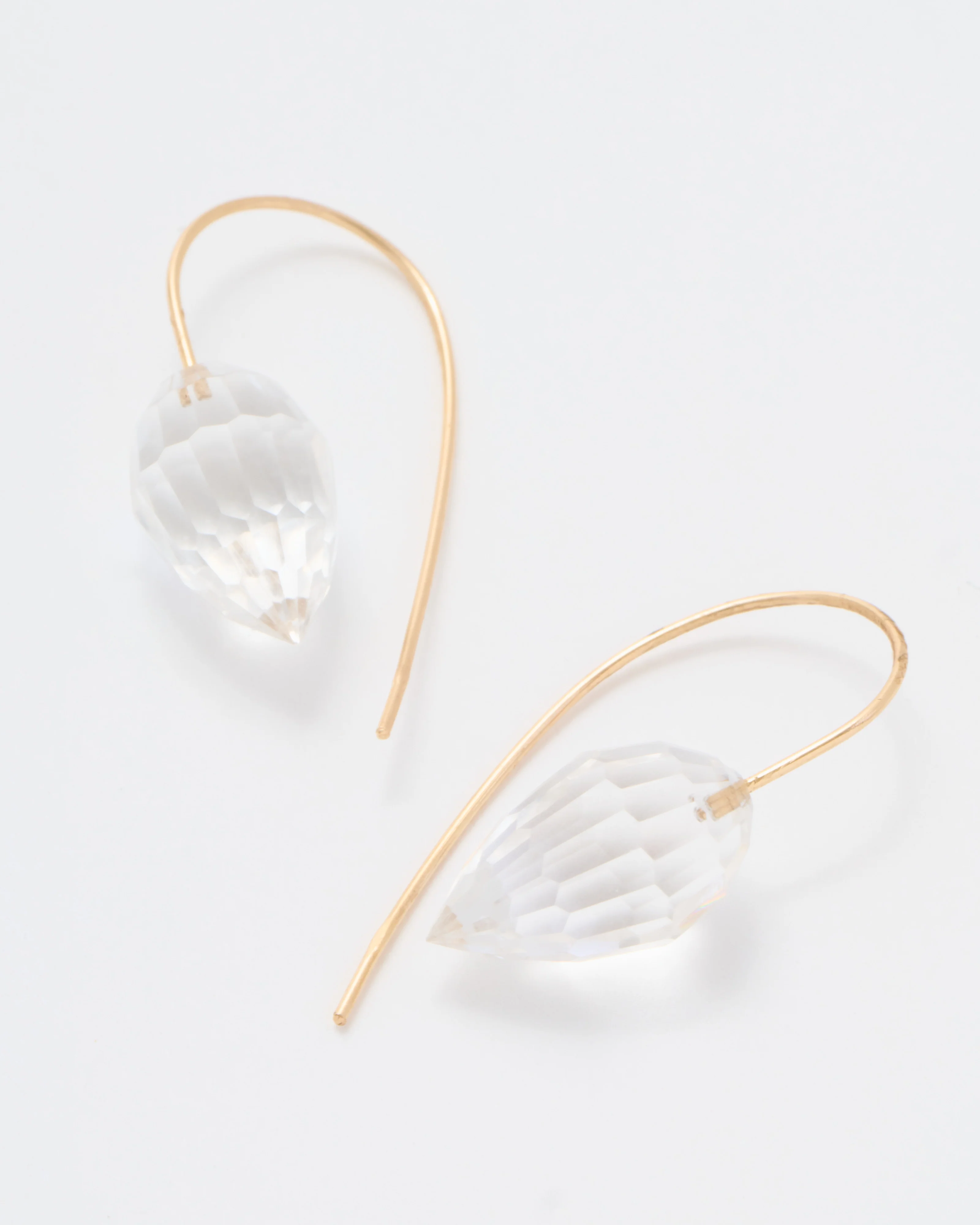 rock crystal carved drop earrings - Image 4