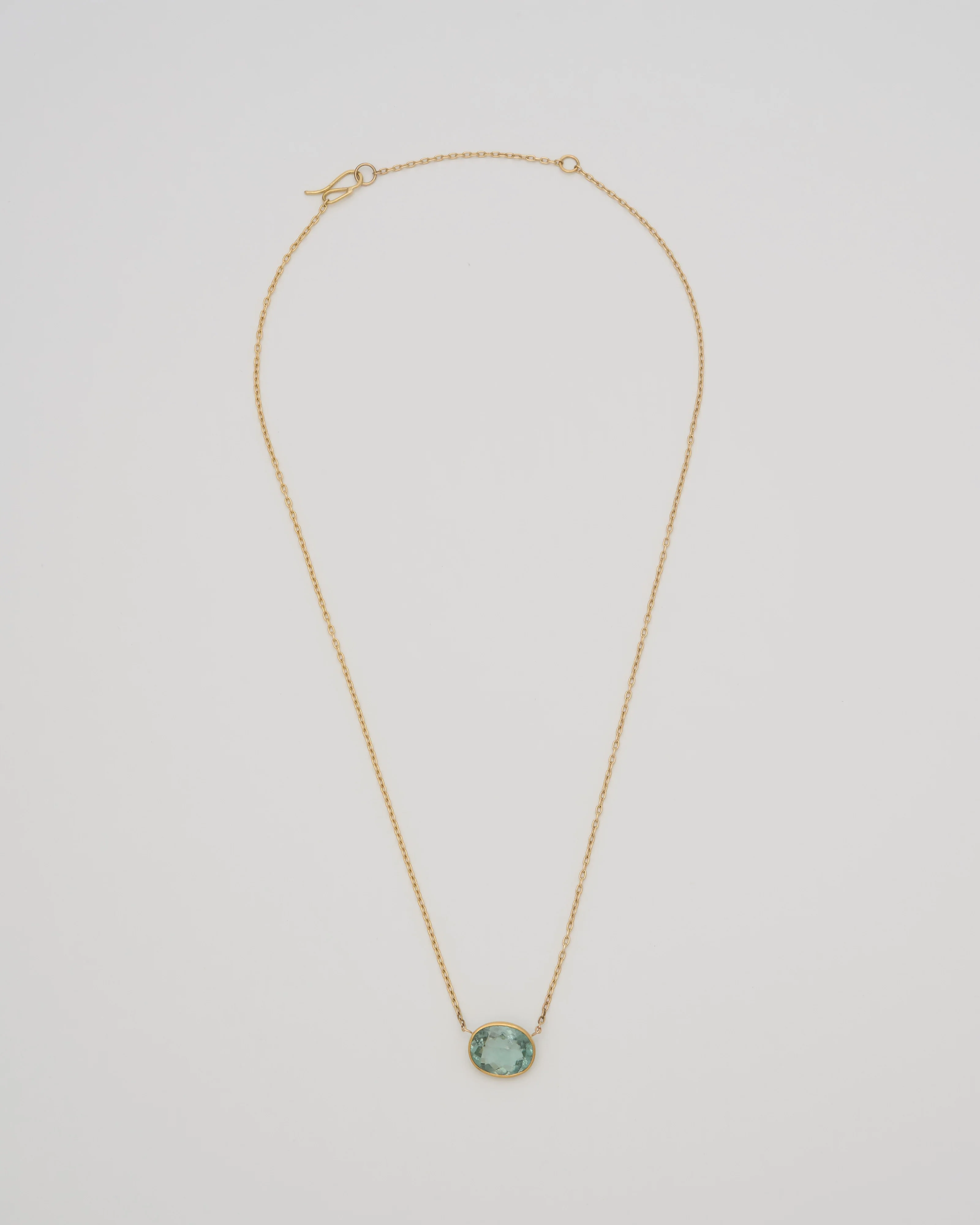 sage green tourmaline pendant necklace - Image 6