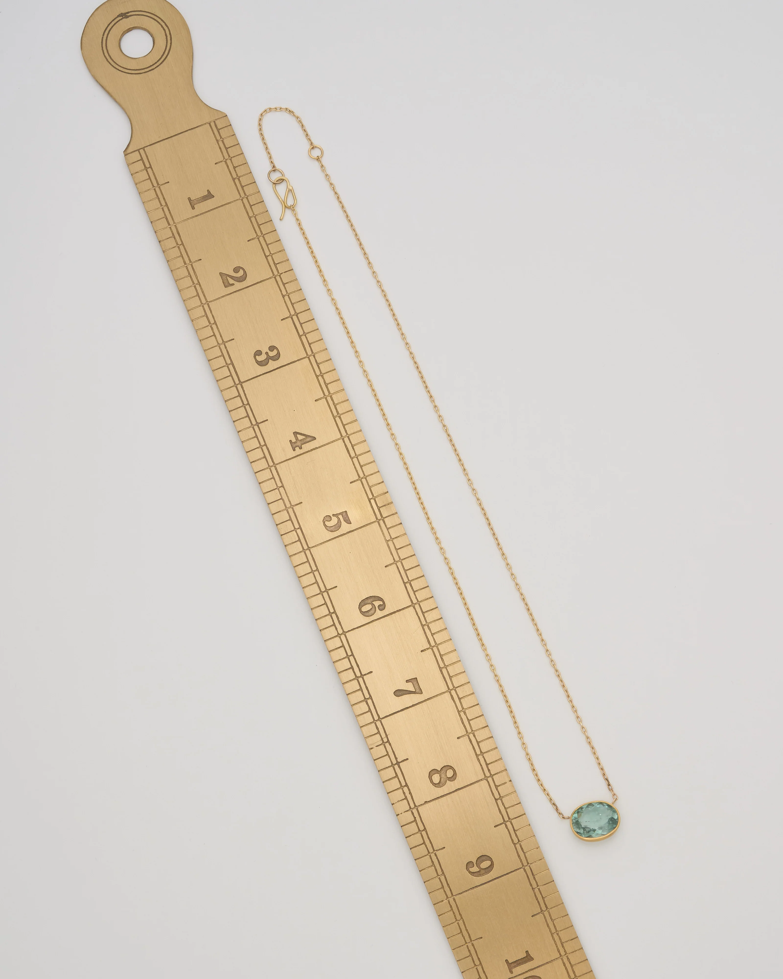 sage green tourmaline pendant necklace - Image 7