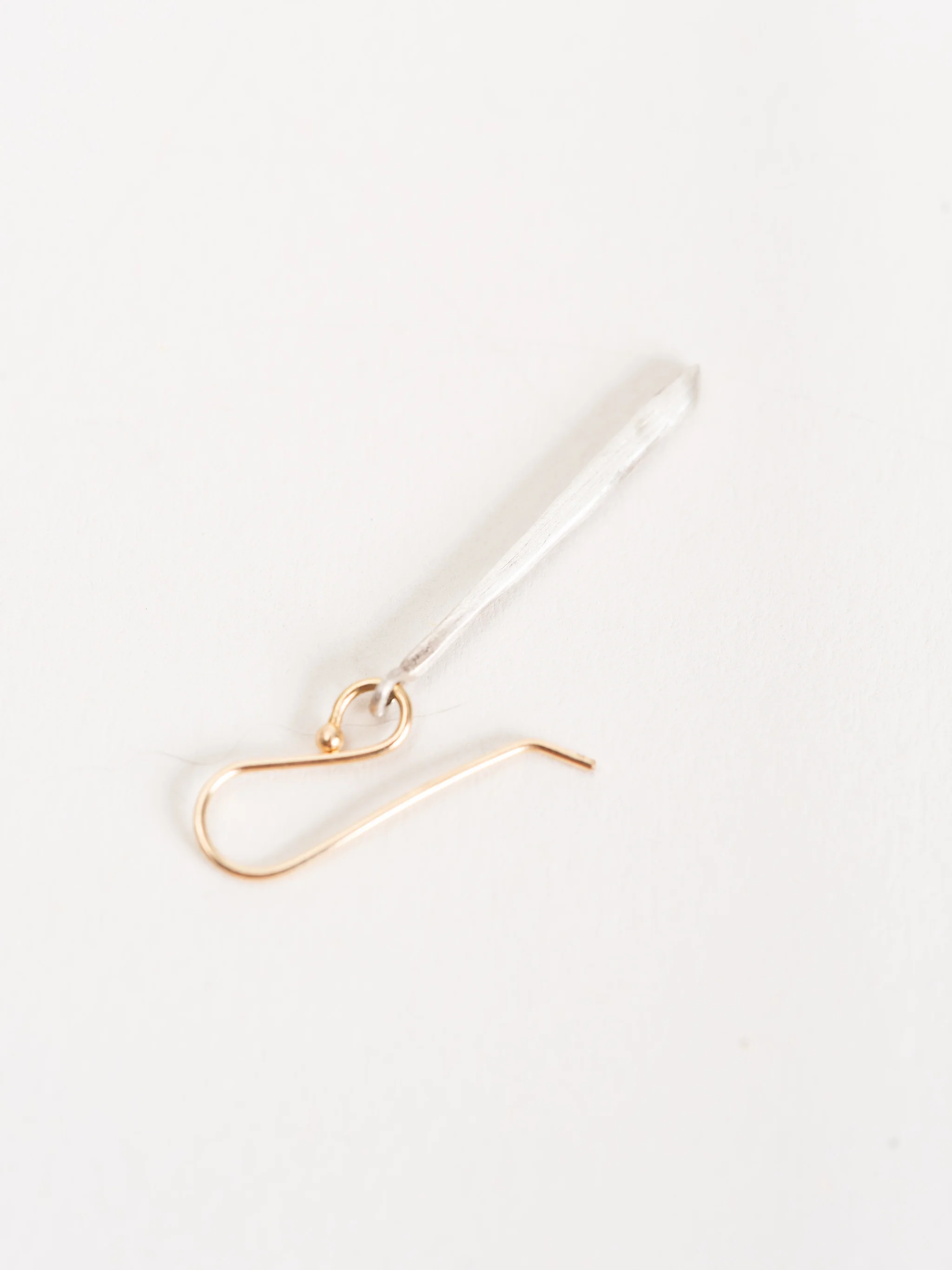 sterling silver classic twig earrings - Image 2
