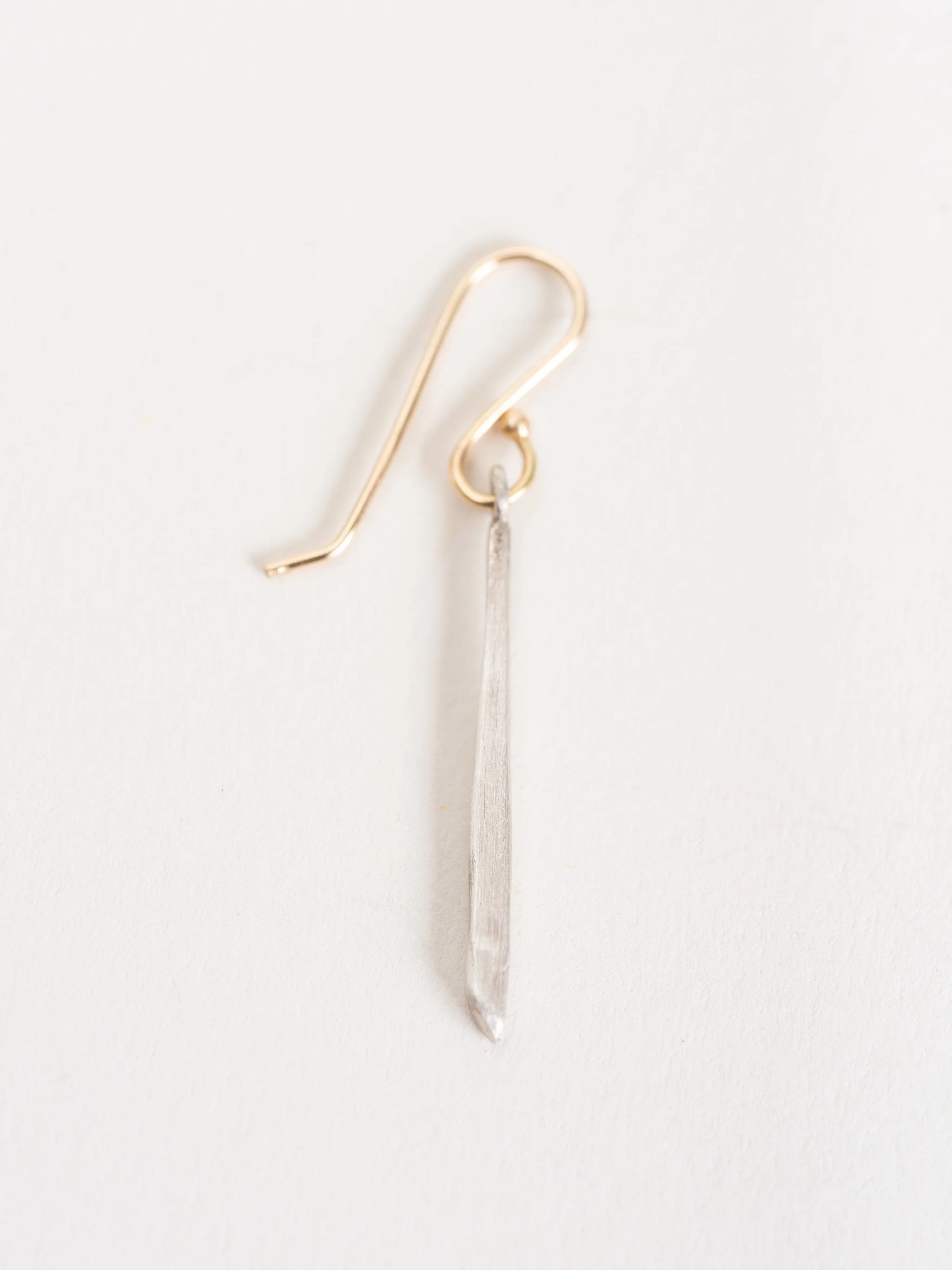 sterling silver classic twig earrings - Image 3