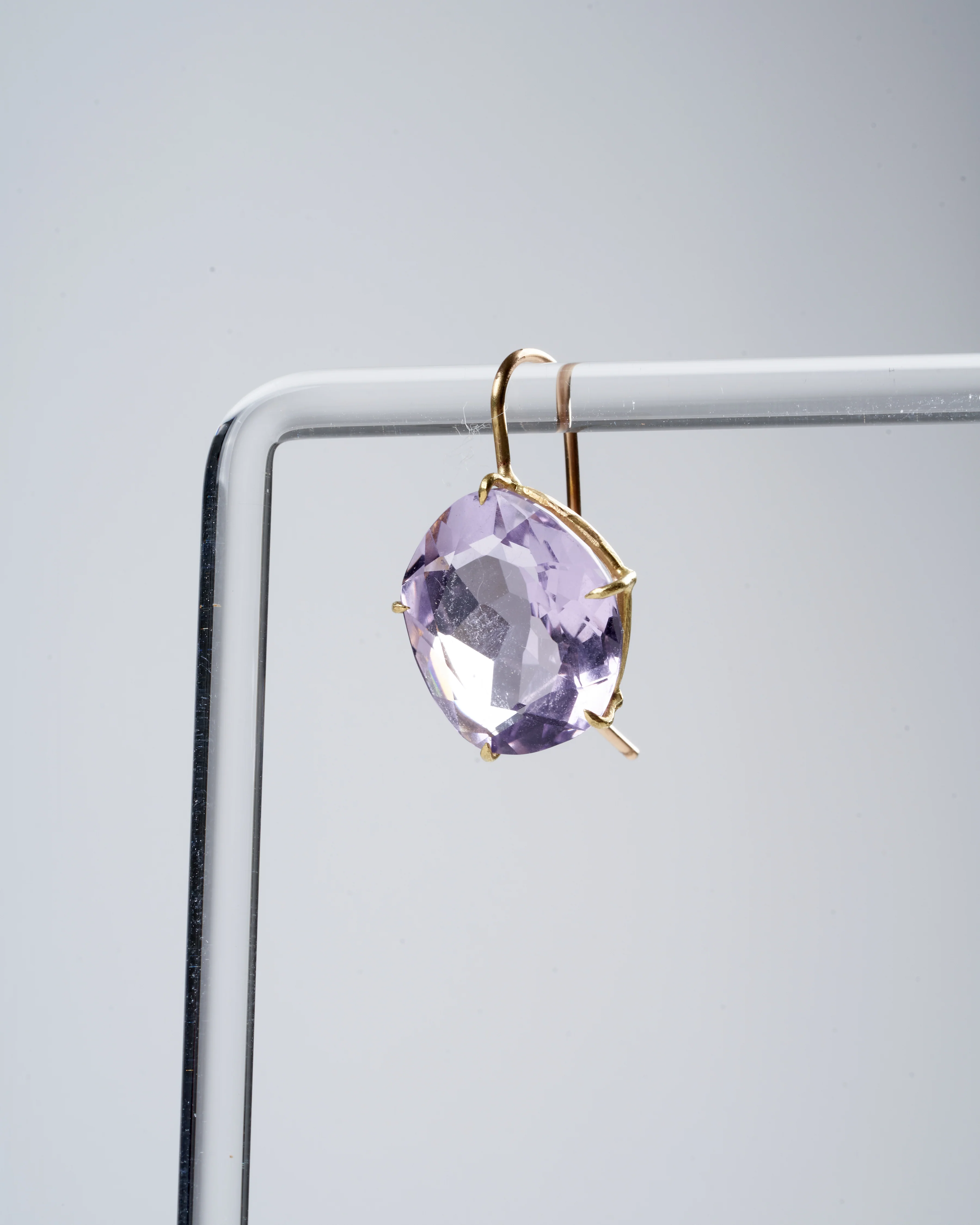 violet amethyst petal earring - Image 3