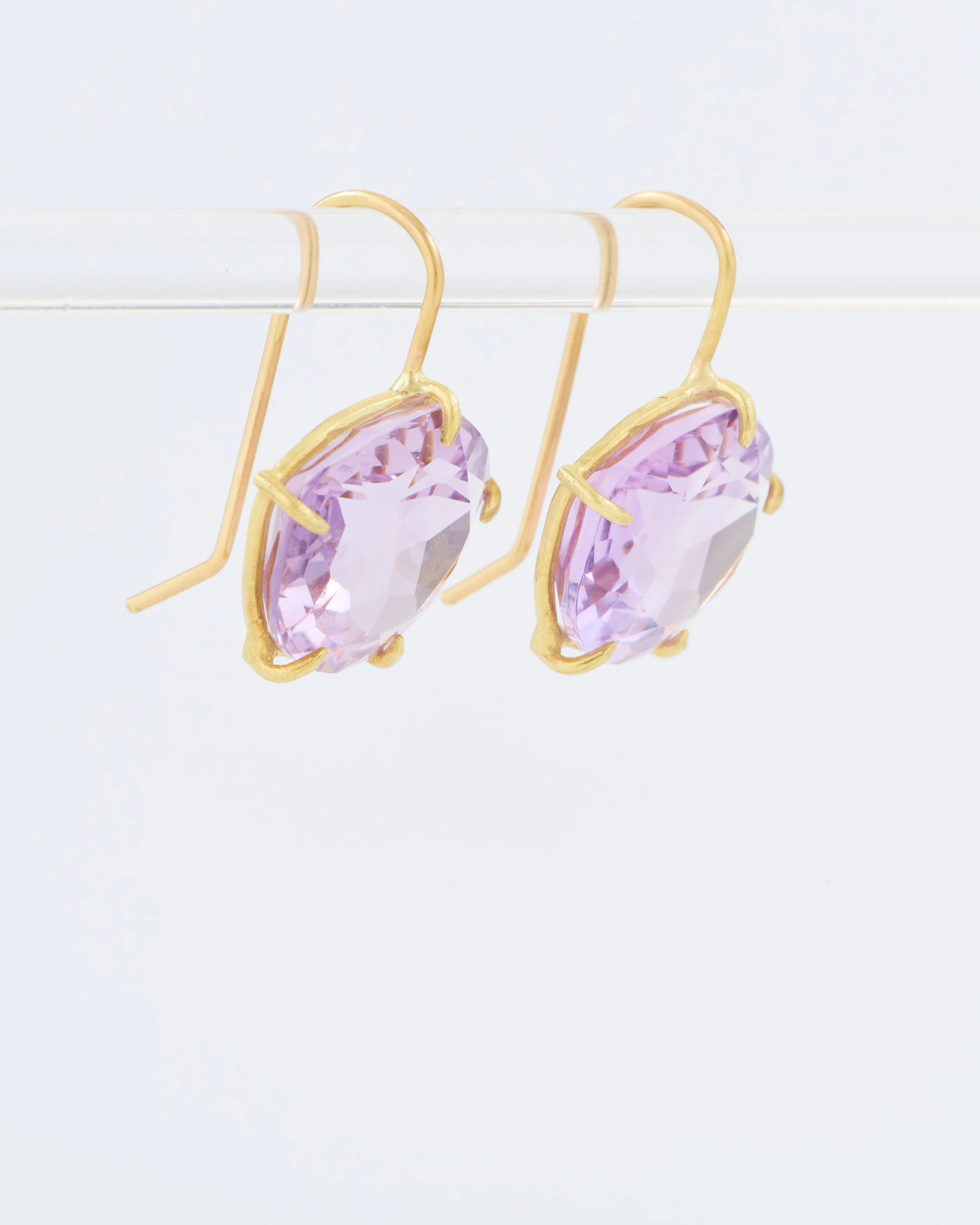 violet amethyst petal earrings - Image 2