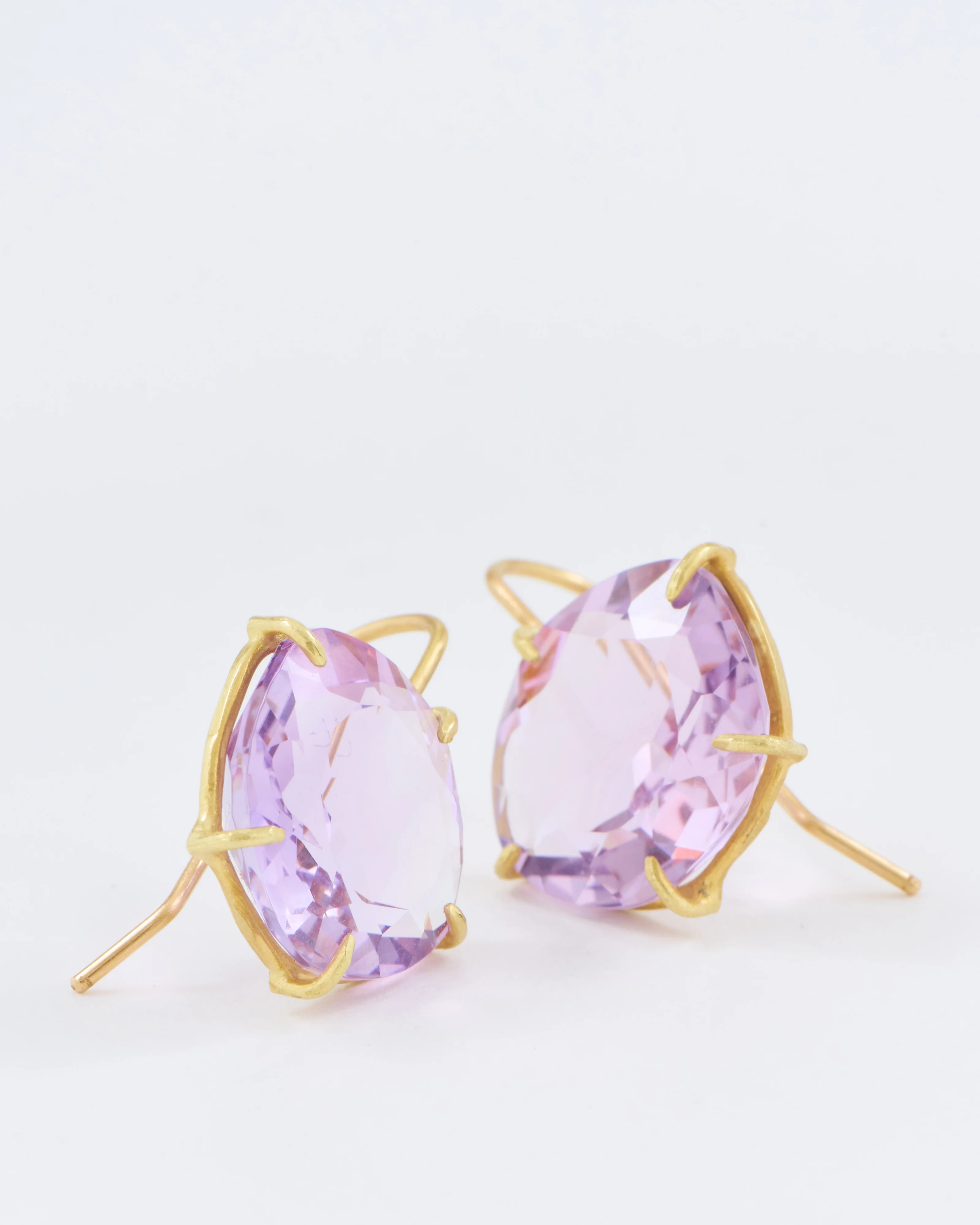 violet amethyst petal earrings - Image 4