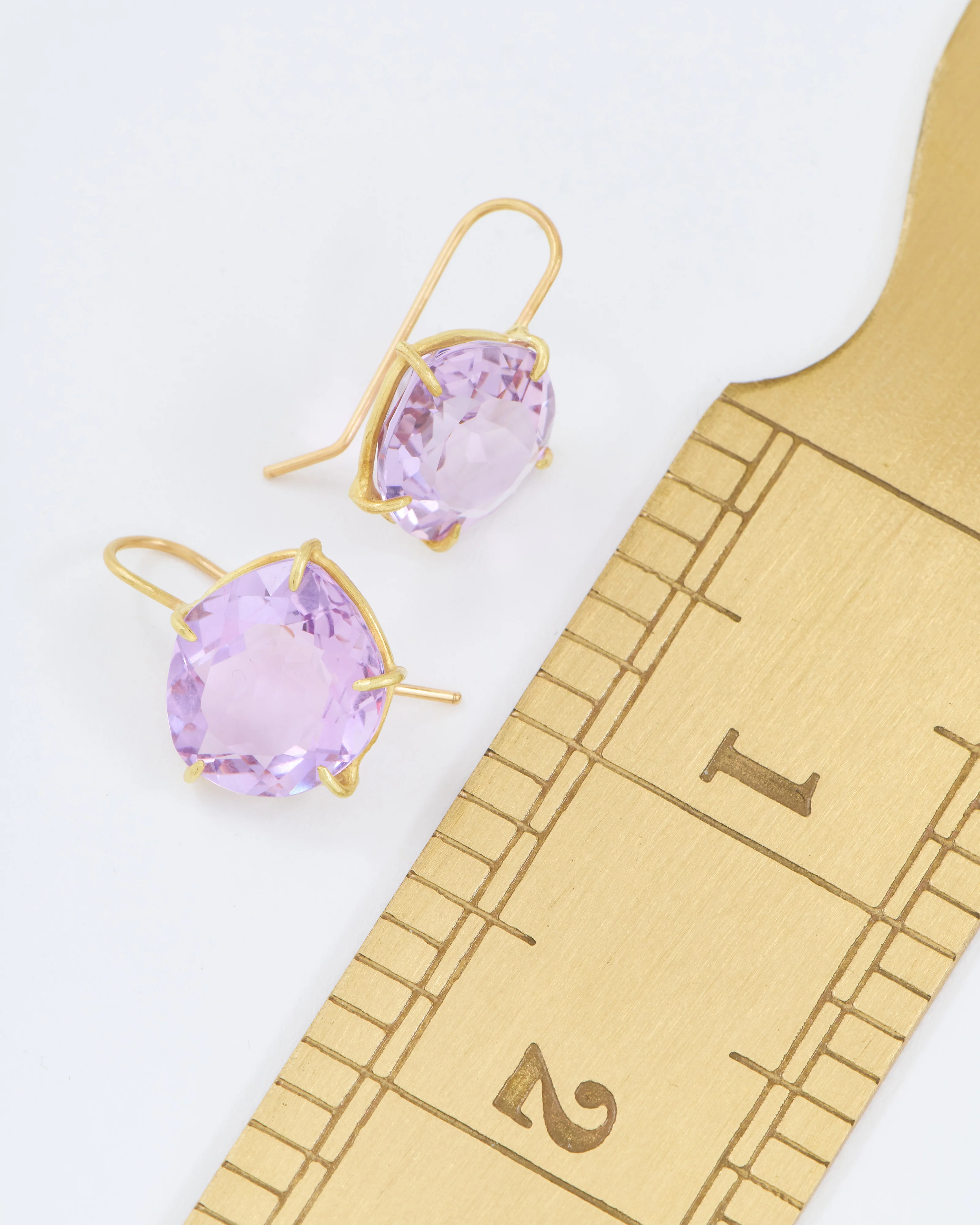 violet amethyst petal earrings - Image 6