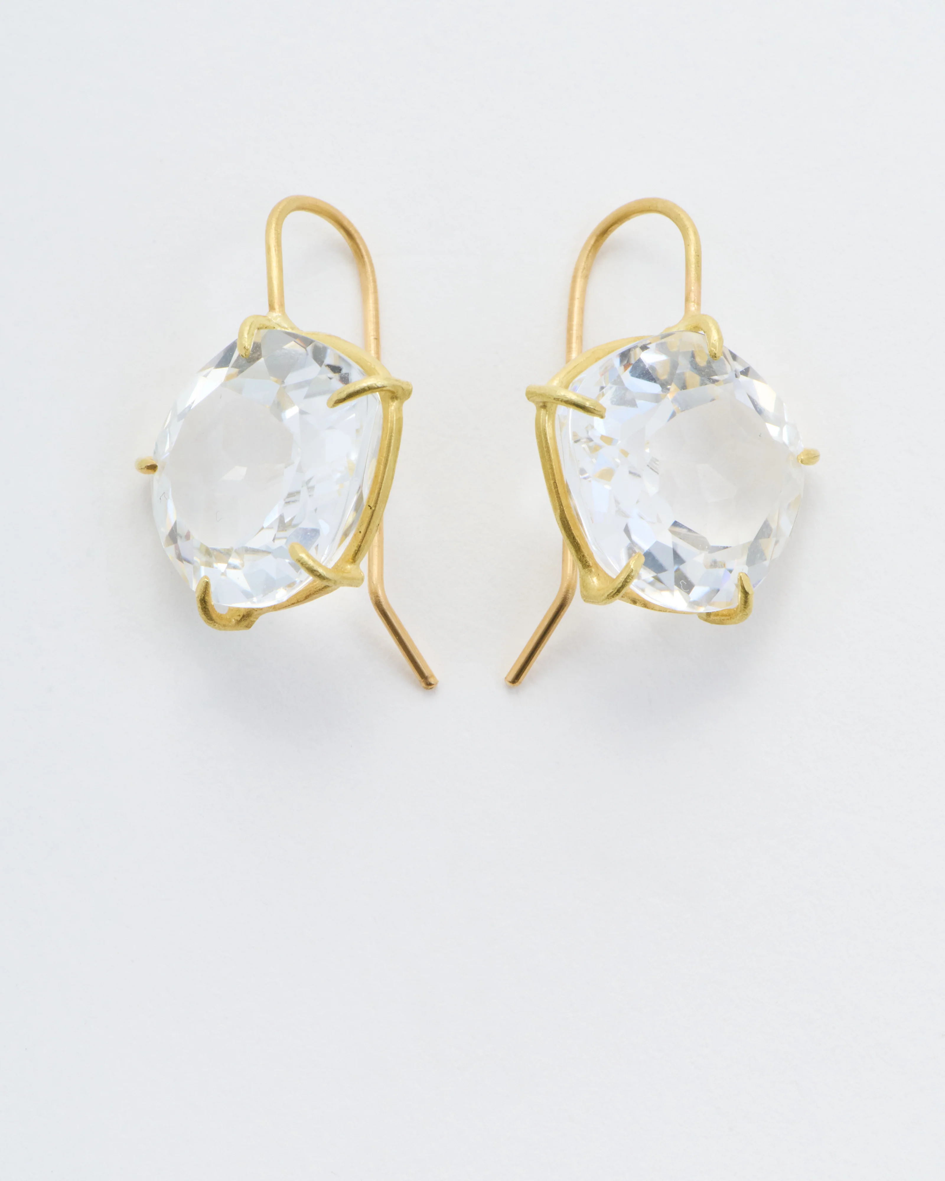 white topaz petal earring - Image 7