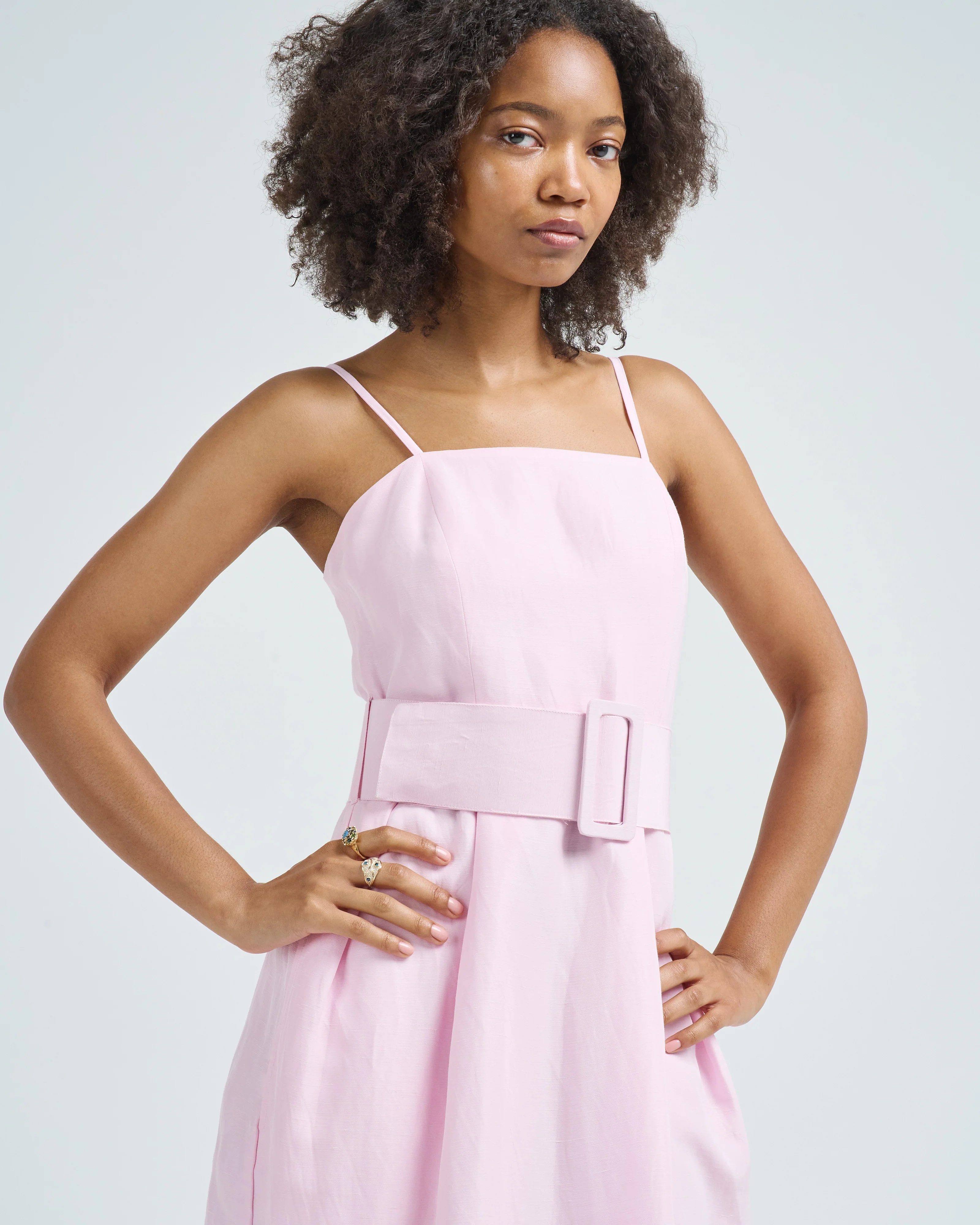 artichoke dress w/ belt - Image 2