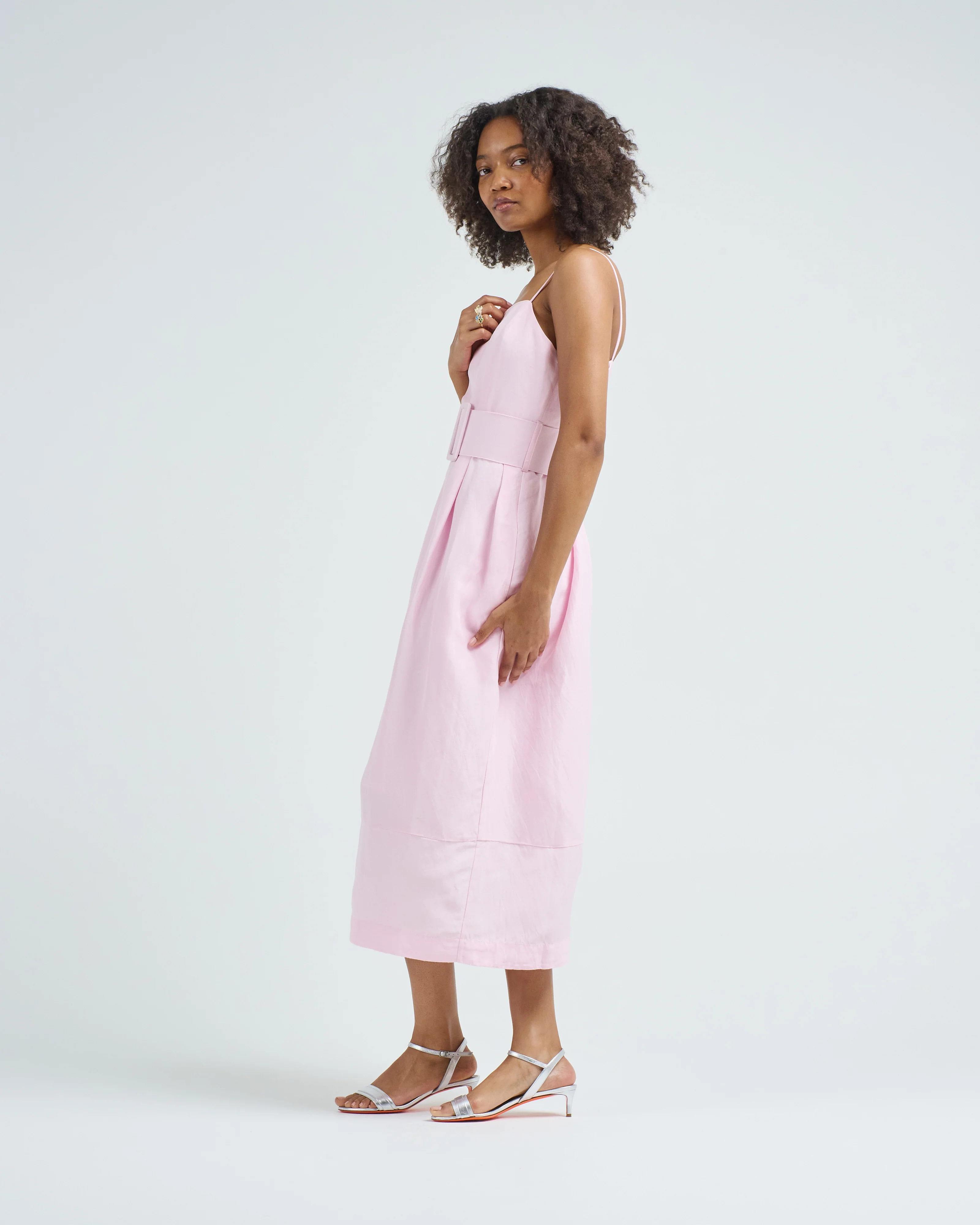 artichoke dress w/ belt - Image 3