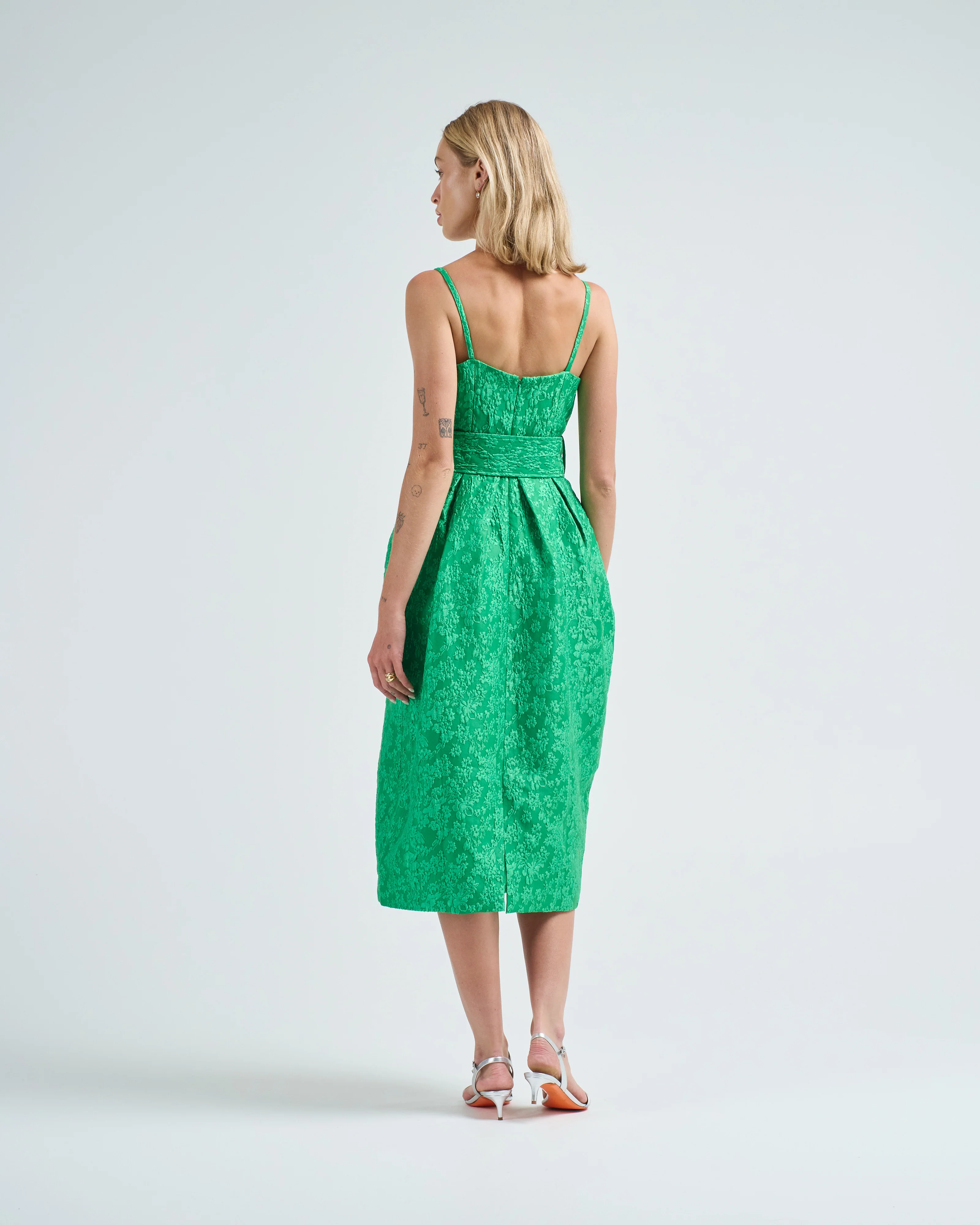 artichoke dress w/ belt - Image 4