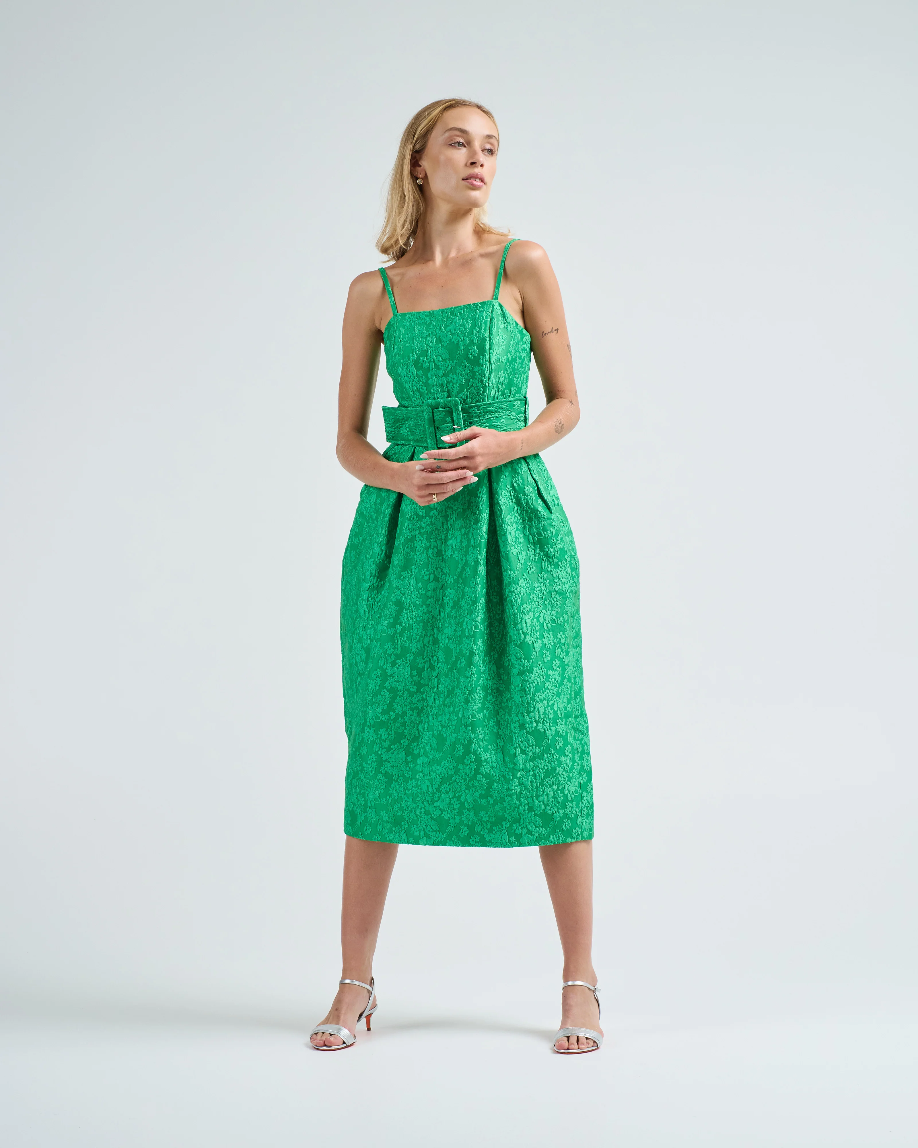 artichoke dress w/ belt - Image 5