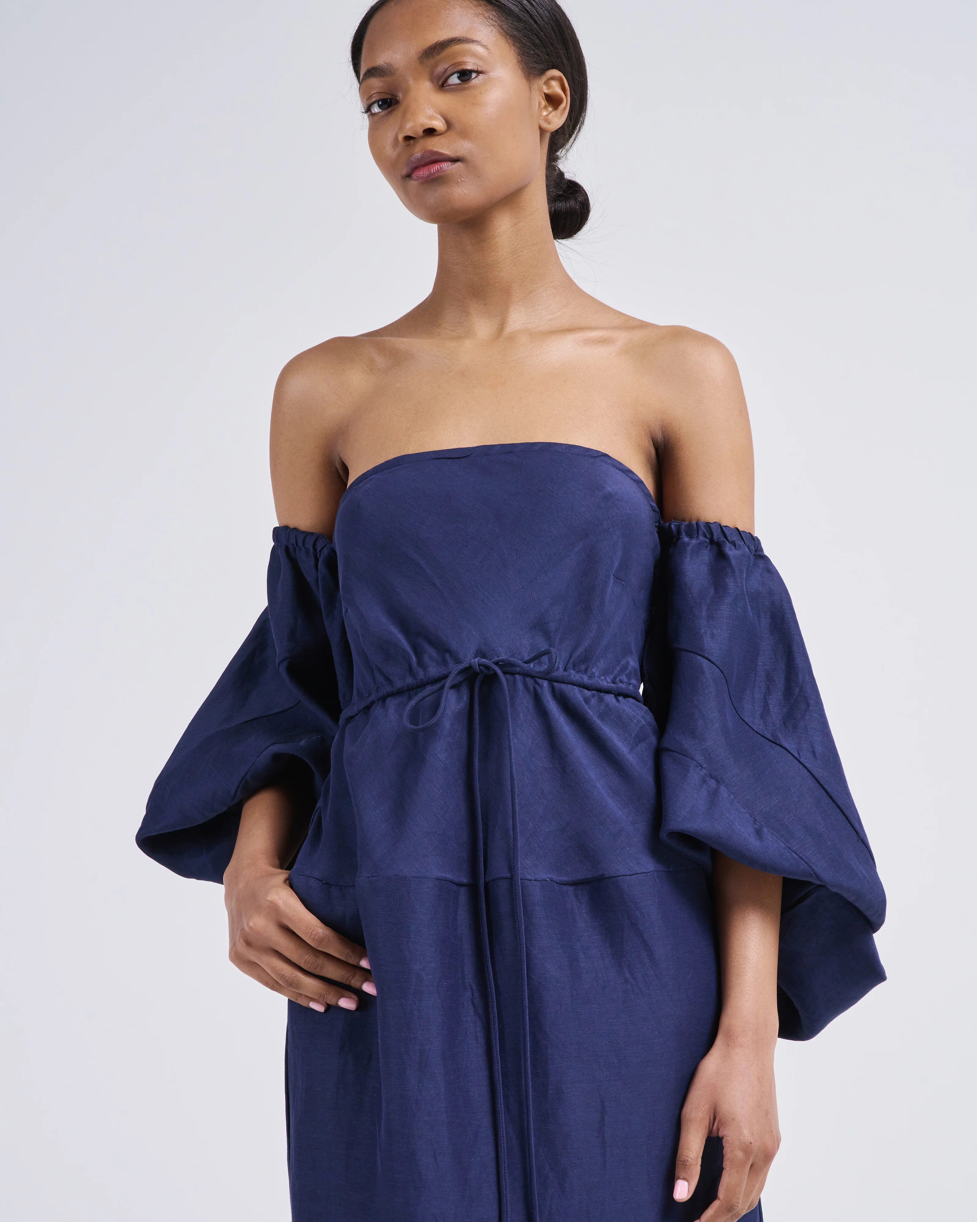 balloon sleeve dress - Image 2