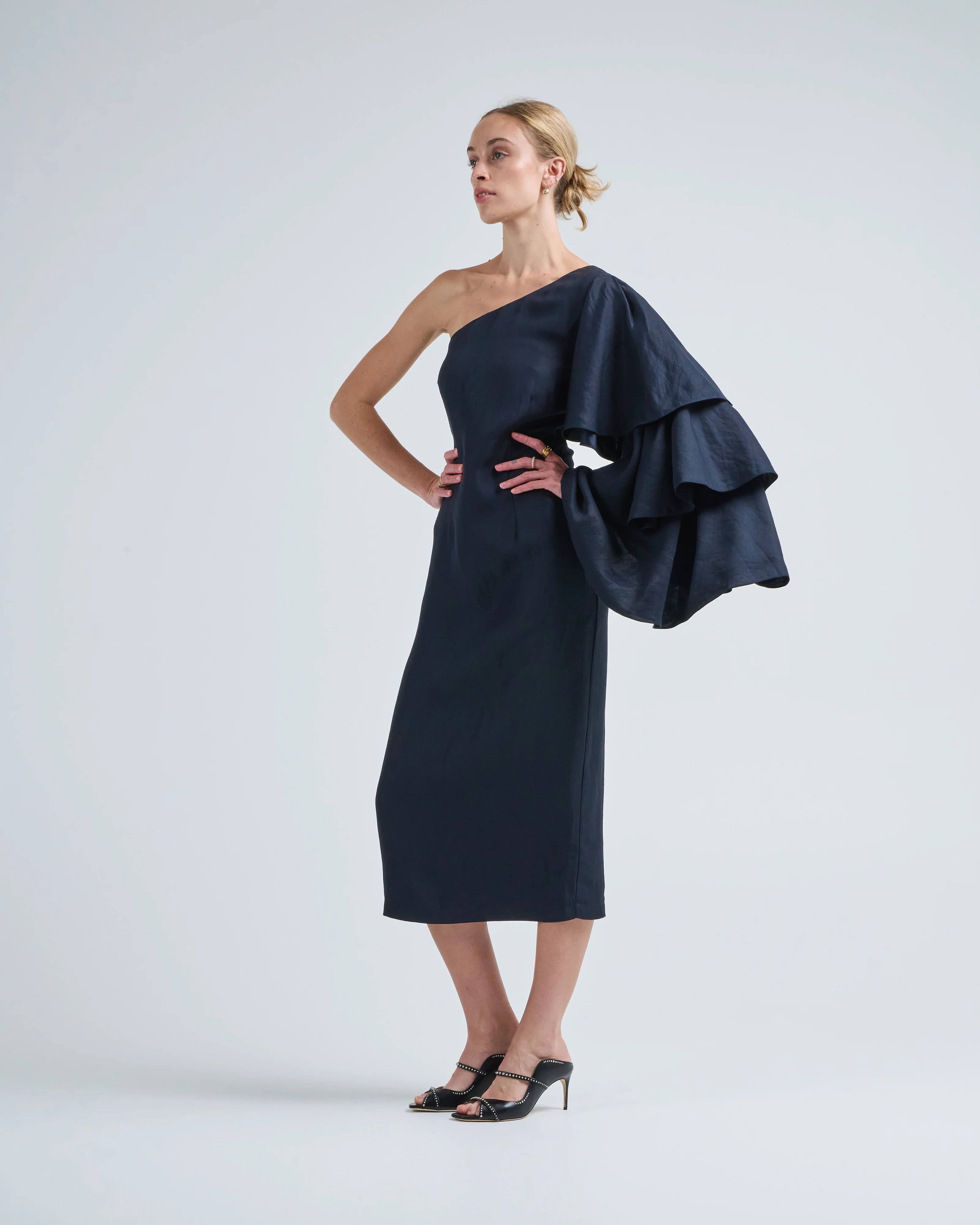 bidi bidi bom bom tea length dress