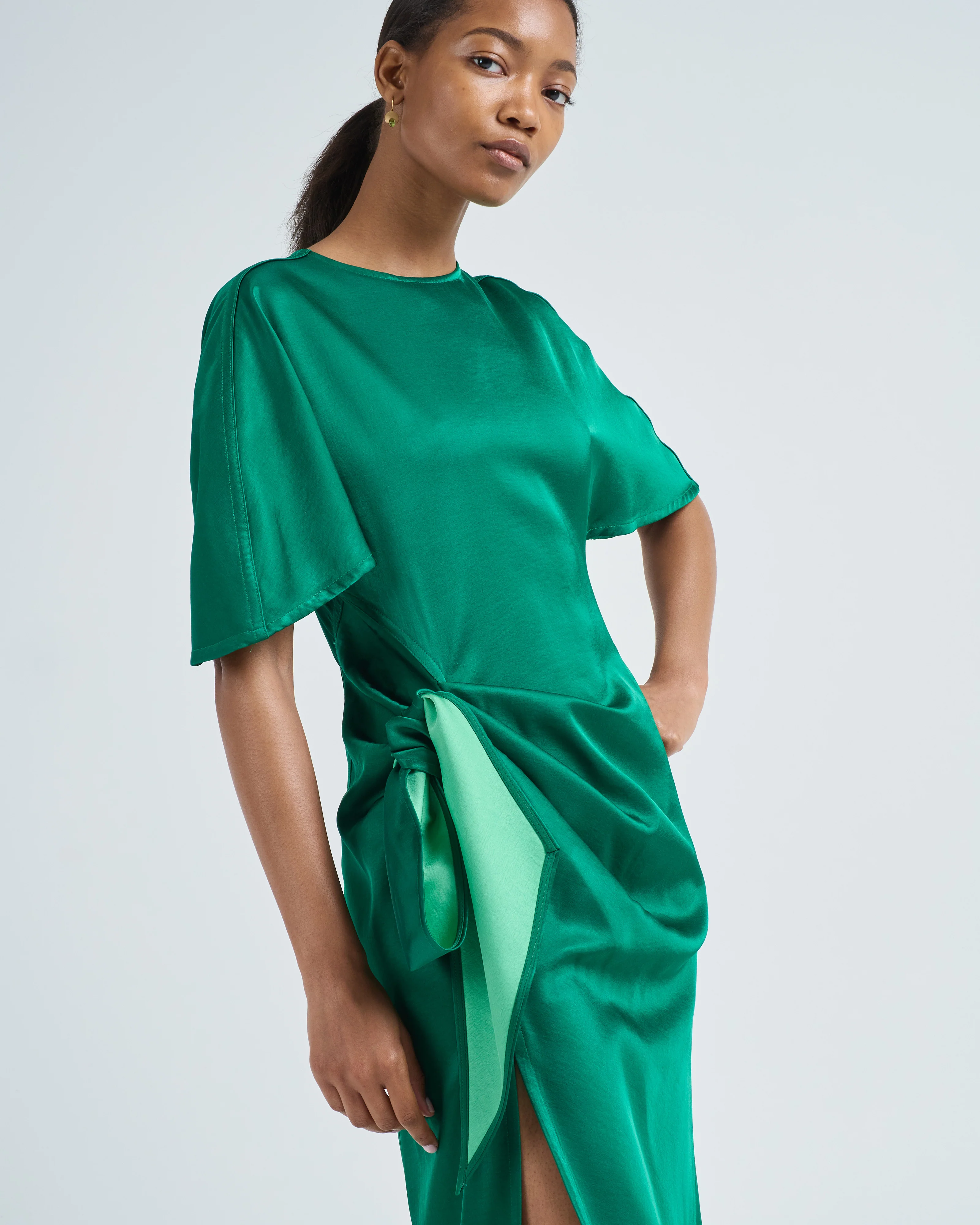sash & slit dress - Image 2