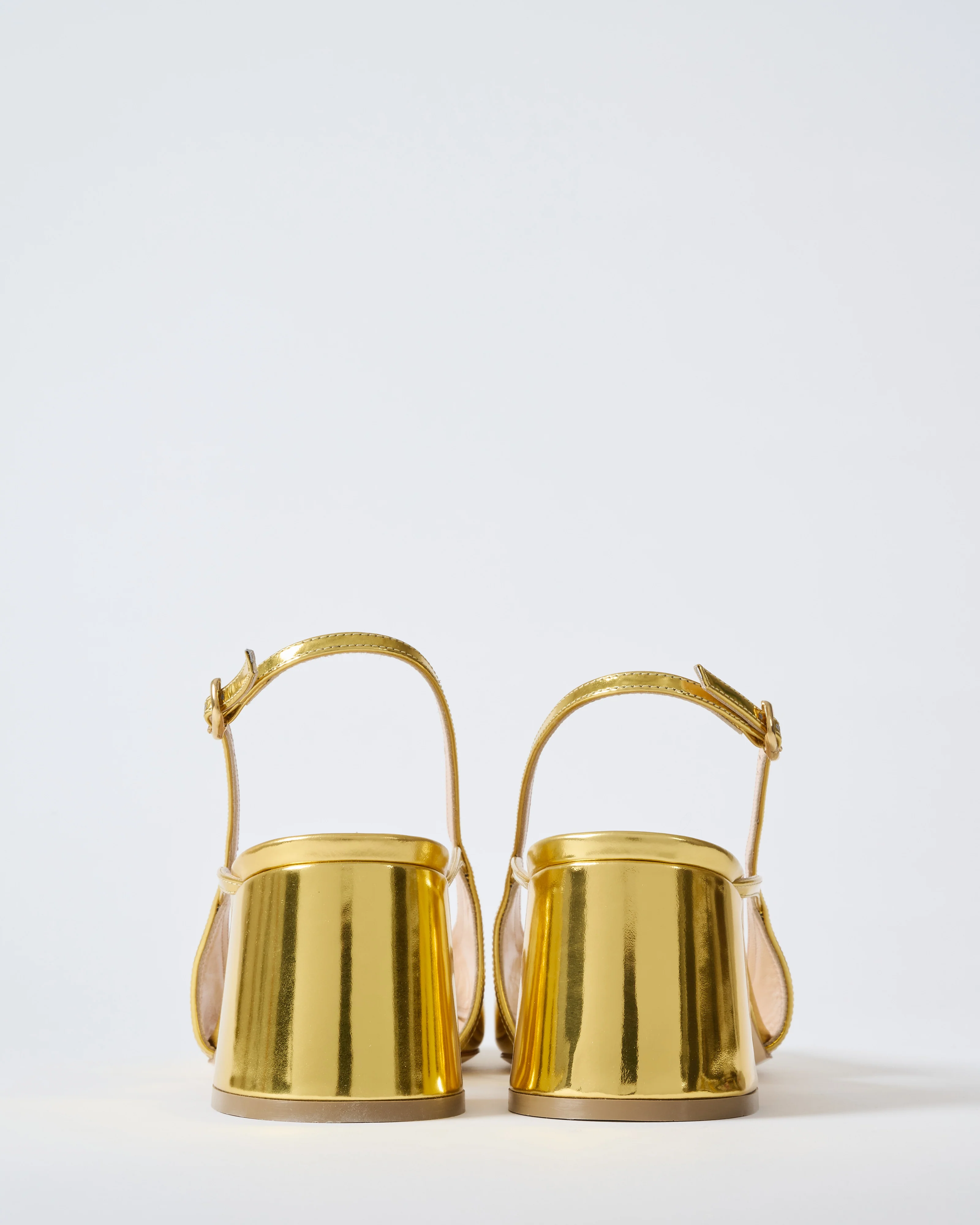 calvacade 60mm block heel peep toe - Image 3