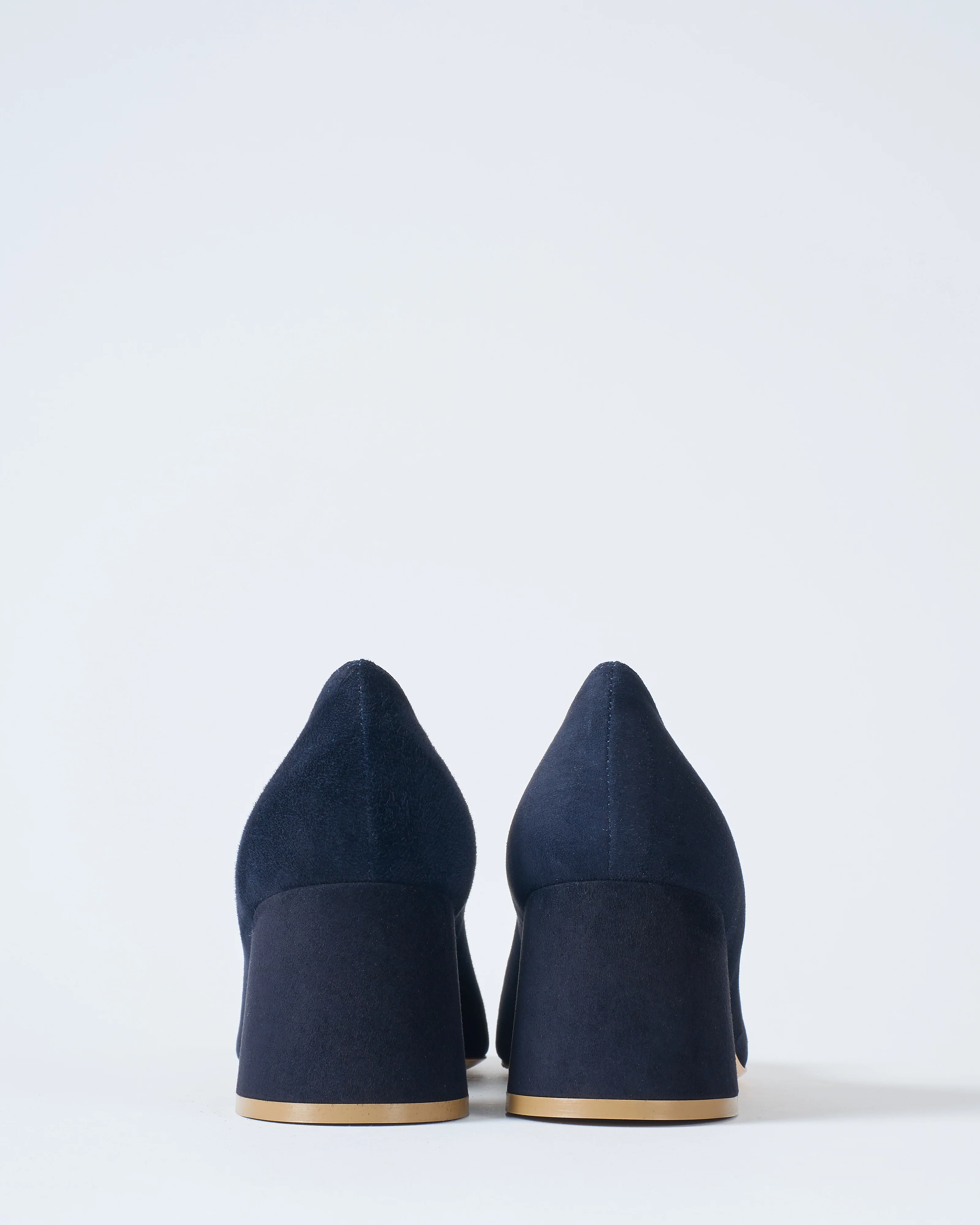 naxos 60mm navy suede w/ covered pebble - Image 3