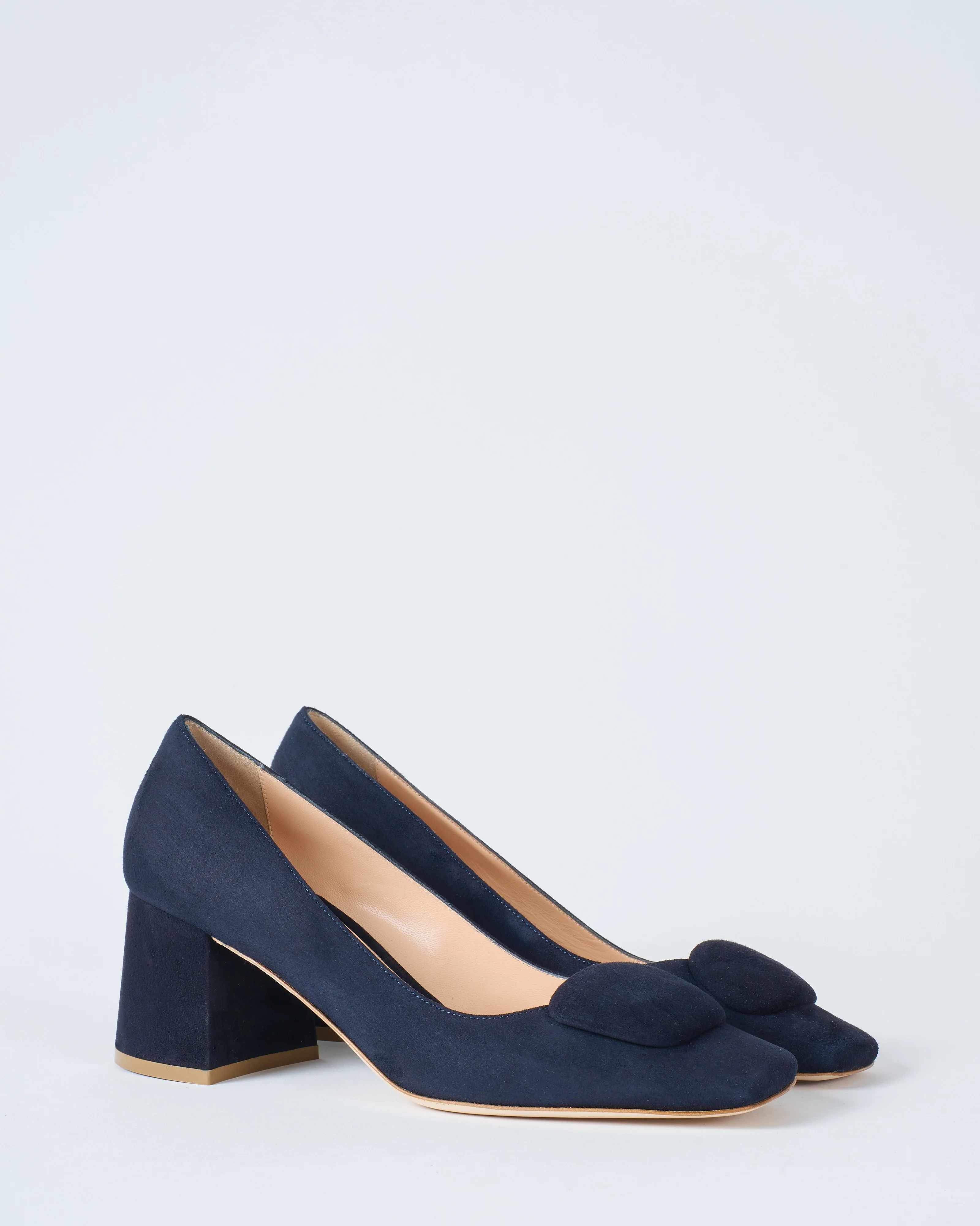 naxos 60mm navy suede w/ covered pebble - Image 4