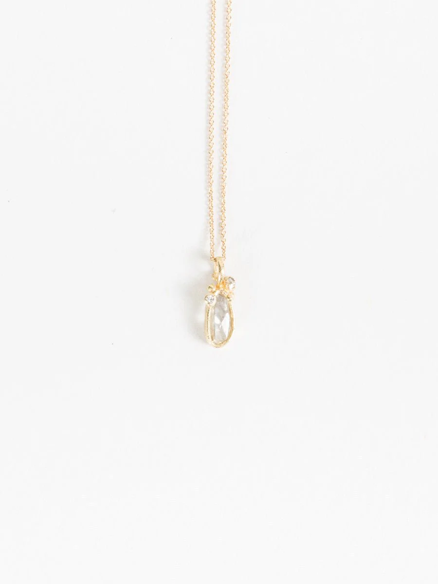 white diamond pendant - Image 3