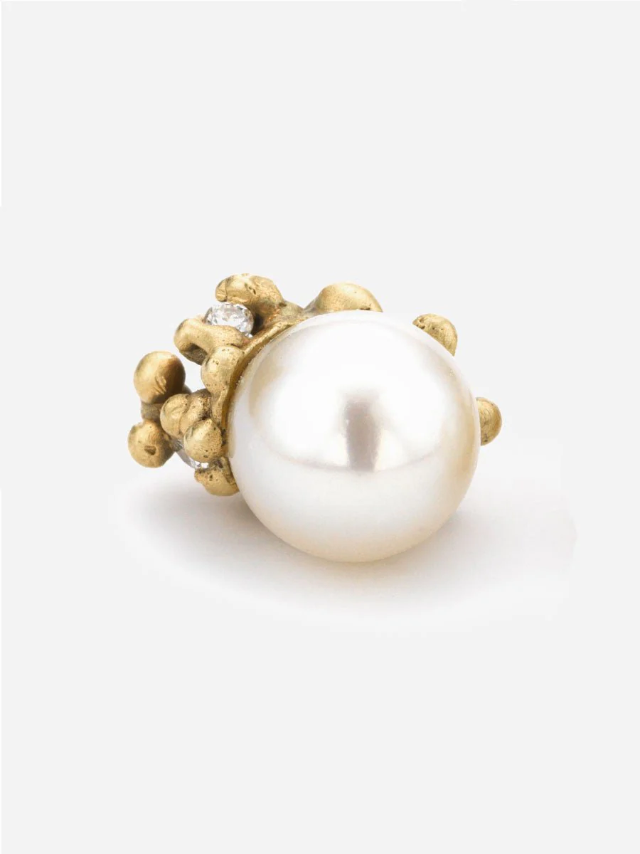 pearl encrusted studs - Image 2