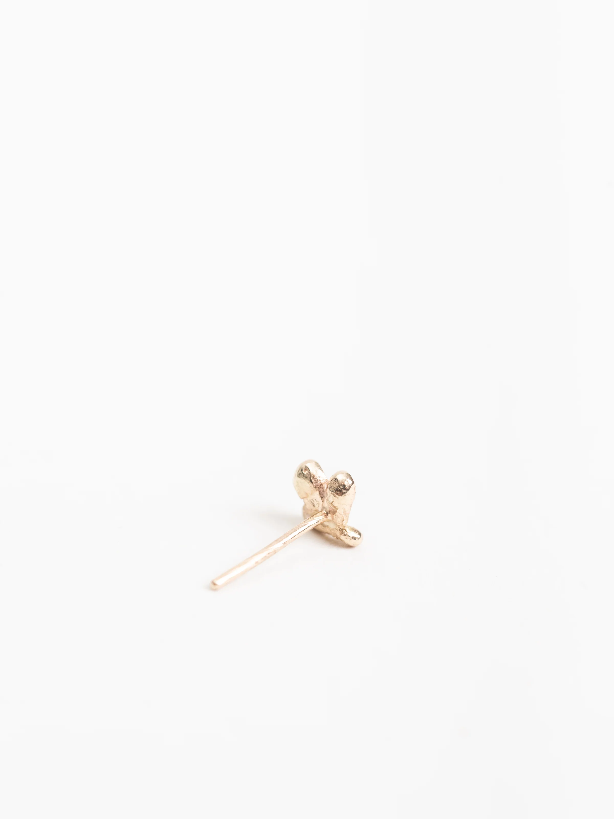 small paisley stud earrings w/ diamonds - Image 4