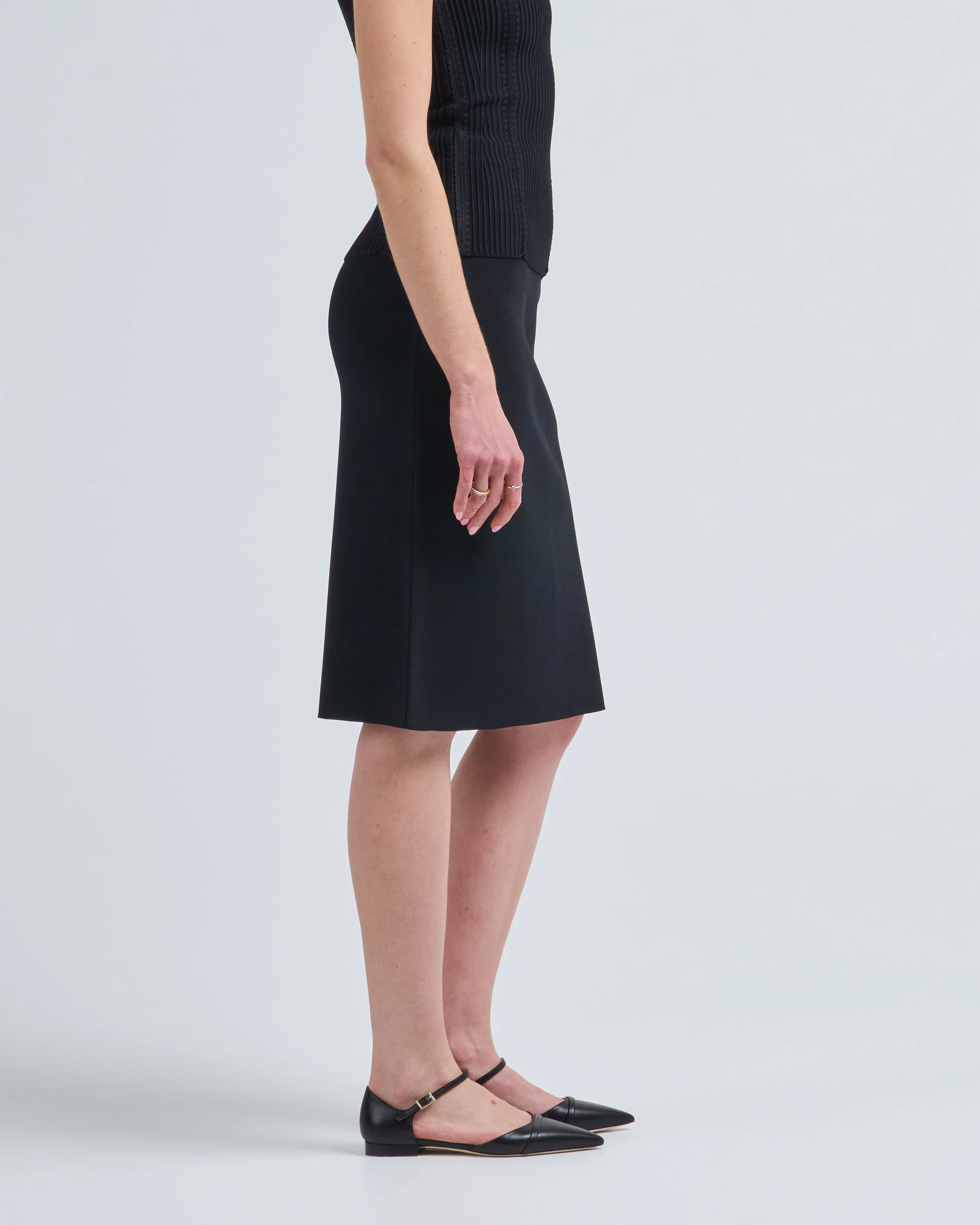 estelle crepe knit pencil skirt - Image 3