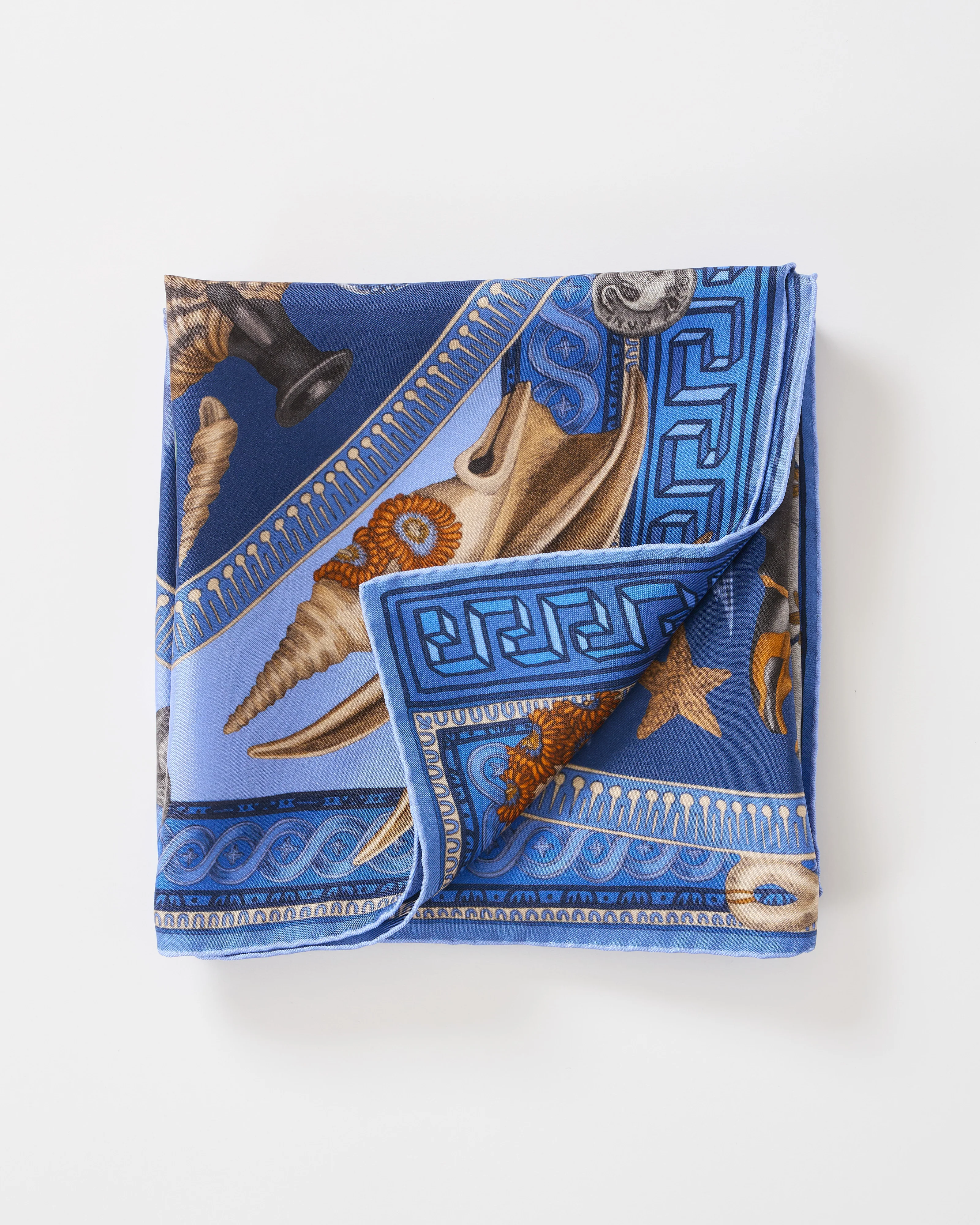 dancing delphinus silk twill square scarf - Image 3