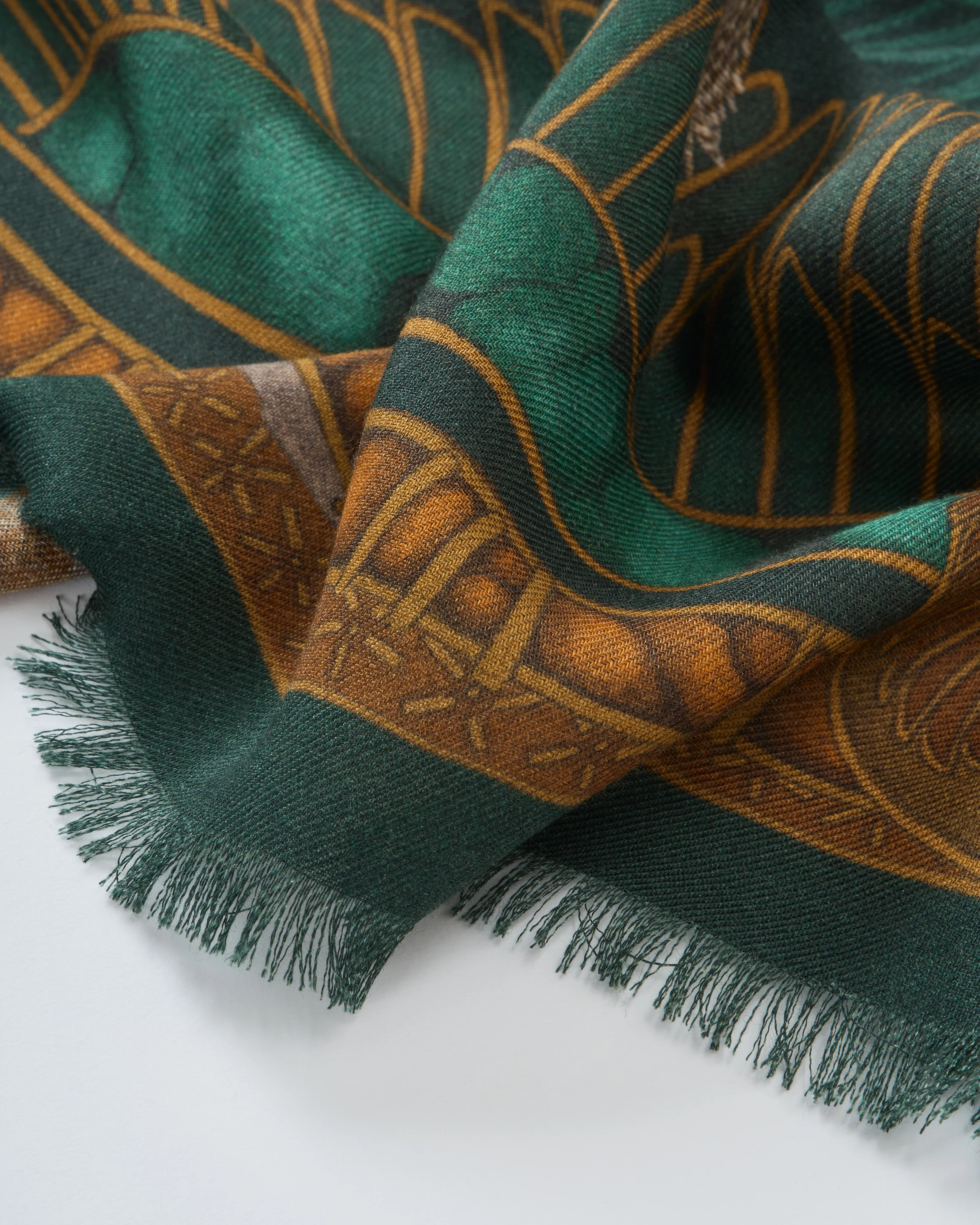 heralds of horus wool/silk square scarf - Image 2